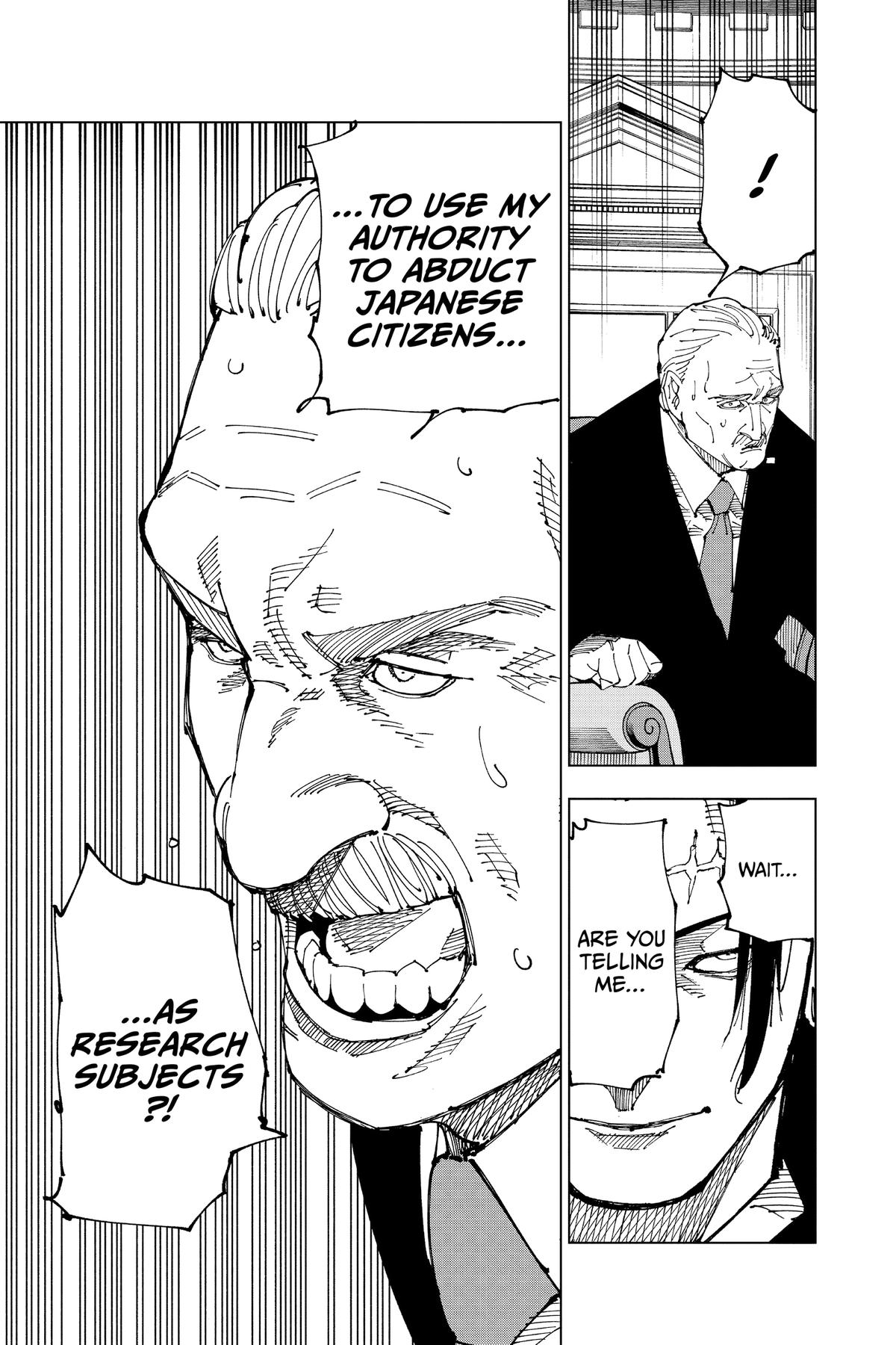 Jujutsu Kaisen Manga Chapter 200 page 25 - Direct Talks, Part 1 scene