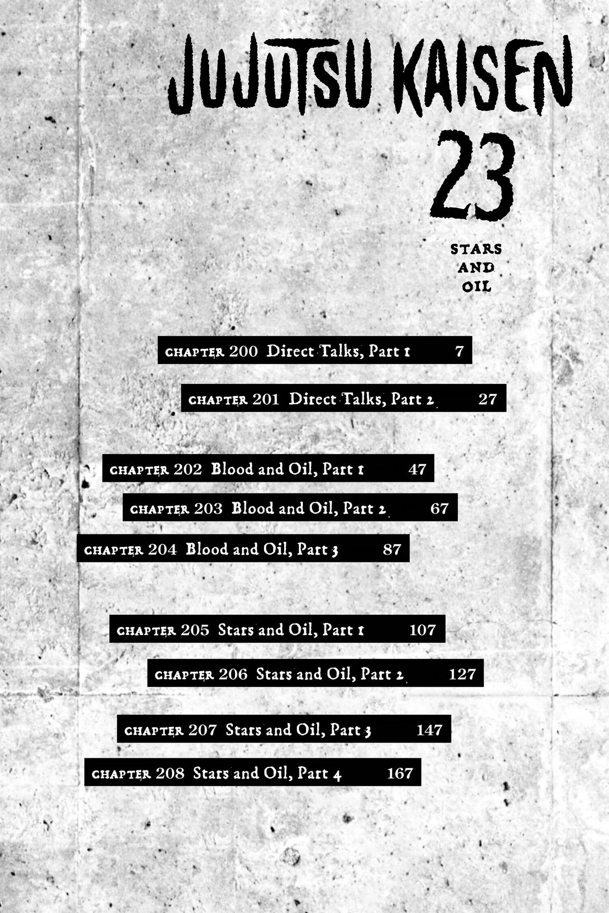 Jujutsu Kaisen Manga Chapter 200 page 6 - Direct Talks, Part 1 scene