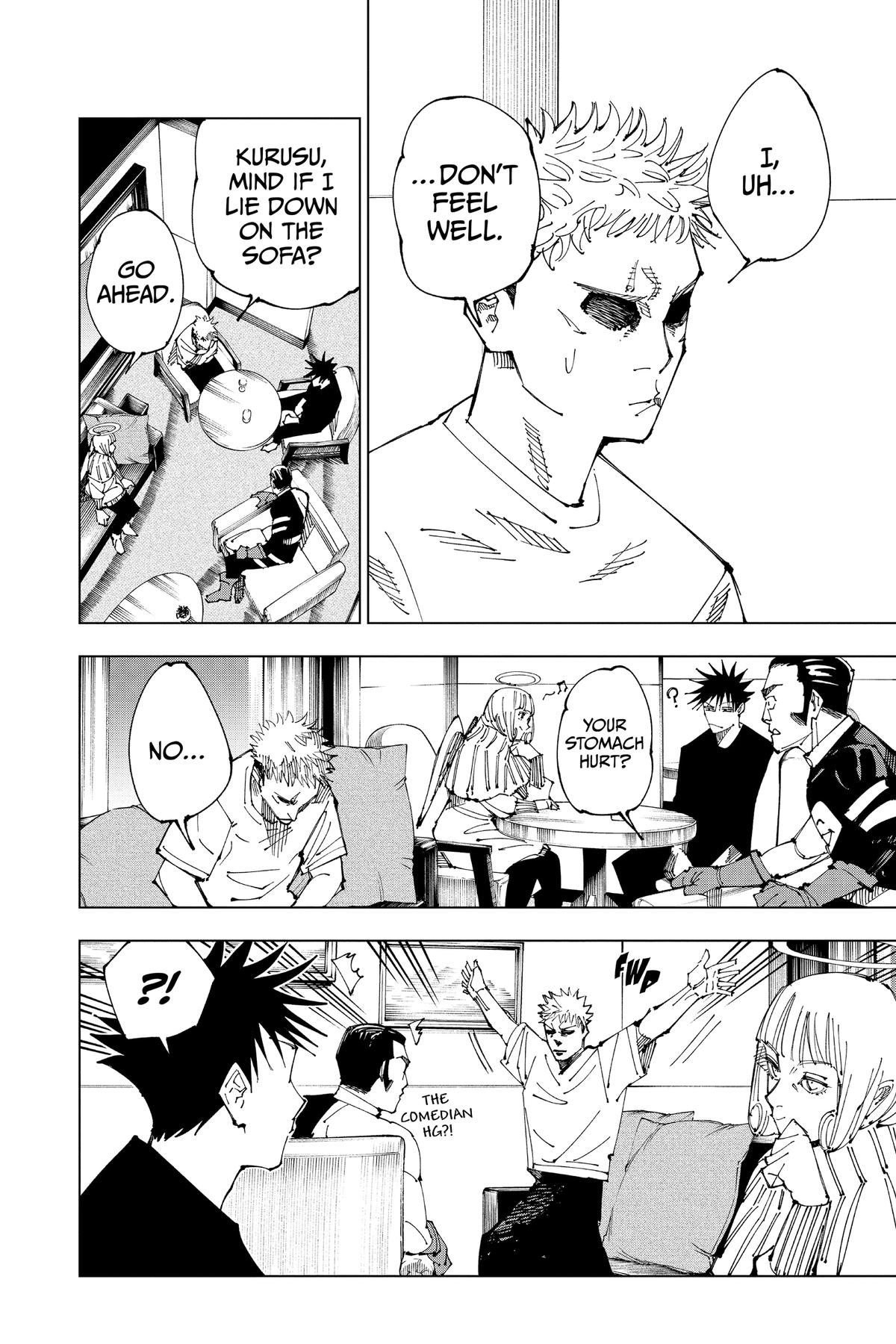 Jujutsu Kaisen Manga Chapter 200 page 8 - Direct Talks, Part 1 scene