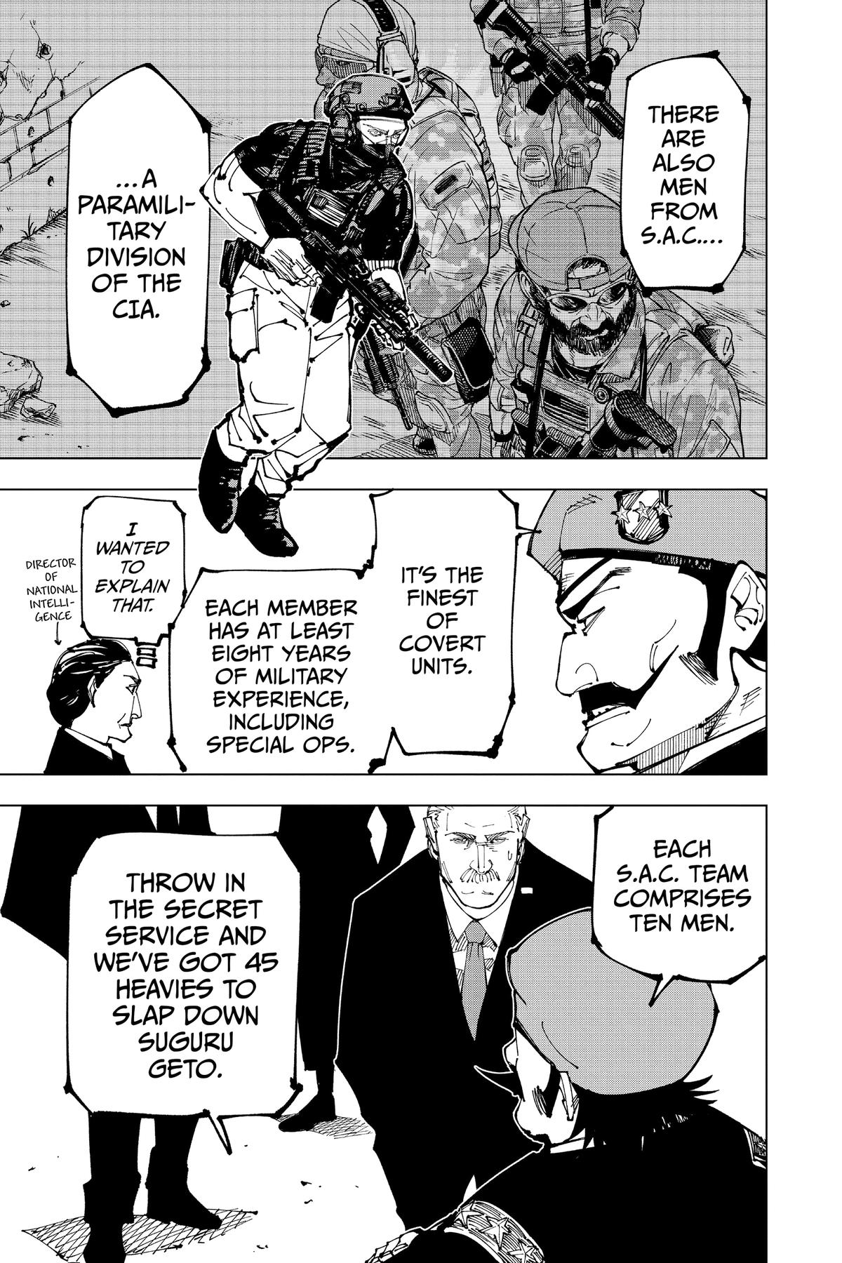 Jujutsu Kaisen Manga Chapter 201 page 11 - Direct Talks, Part 2 scene