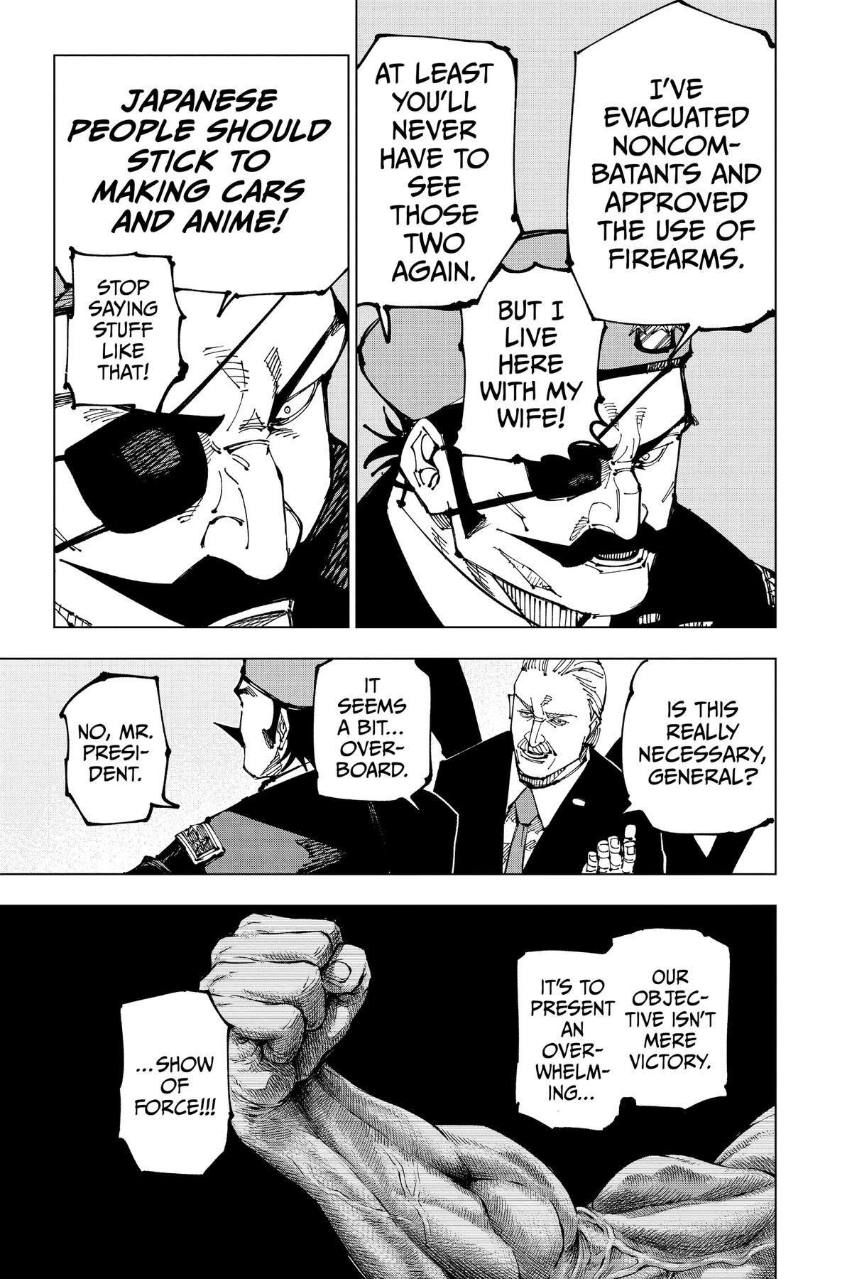 Jujutsu Kaisen Manga Chapter 201 page 13 - Direct Talks, Part 2 scene