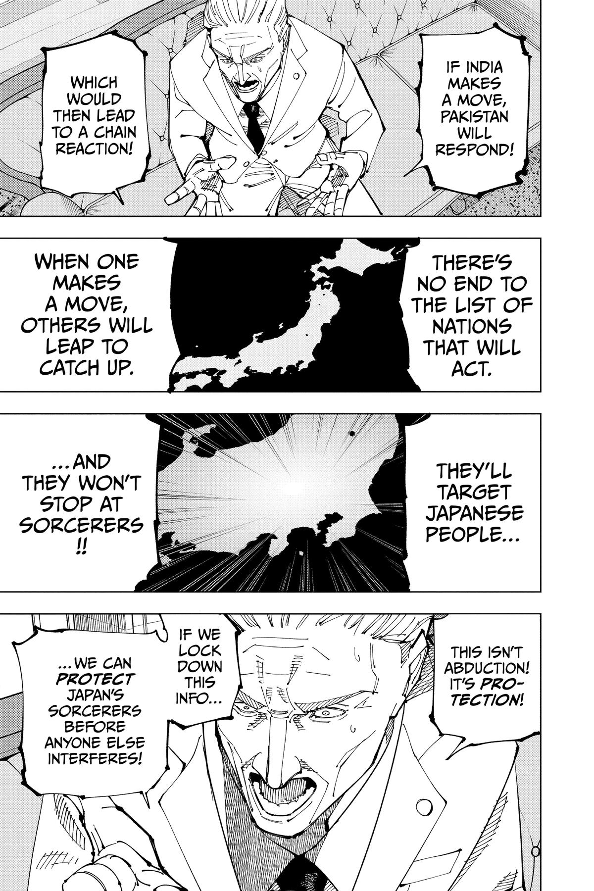 Jujutsu Kaisen Manga Chapter 201 page 3 - Direct Talks, Part 2 scene