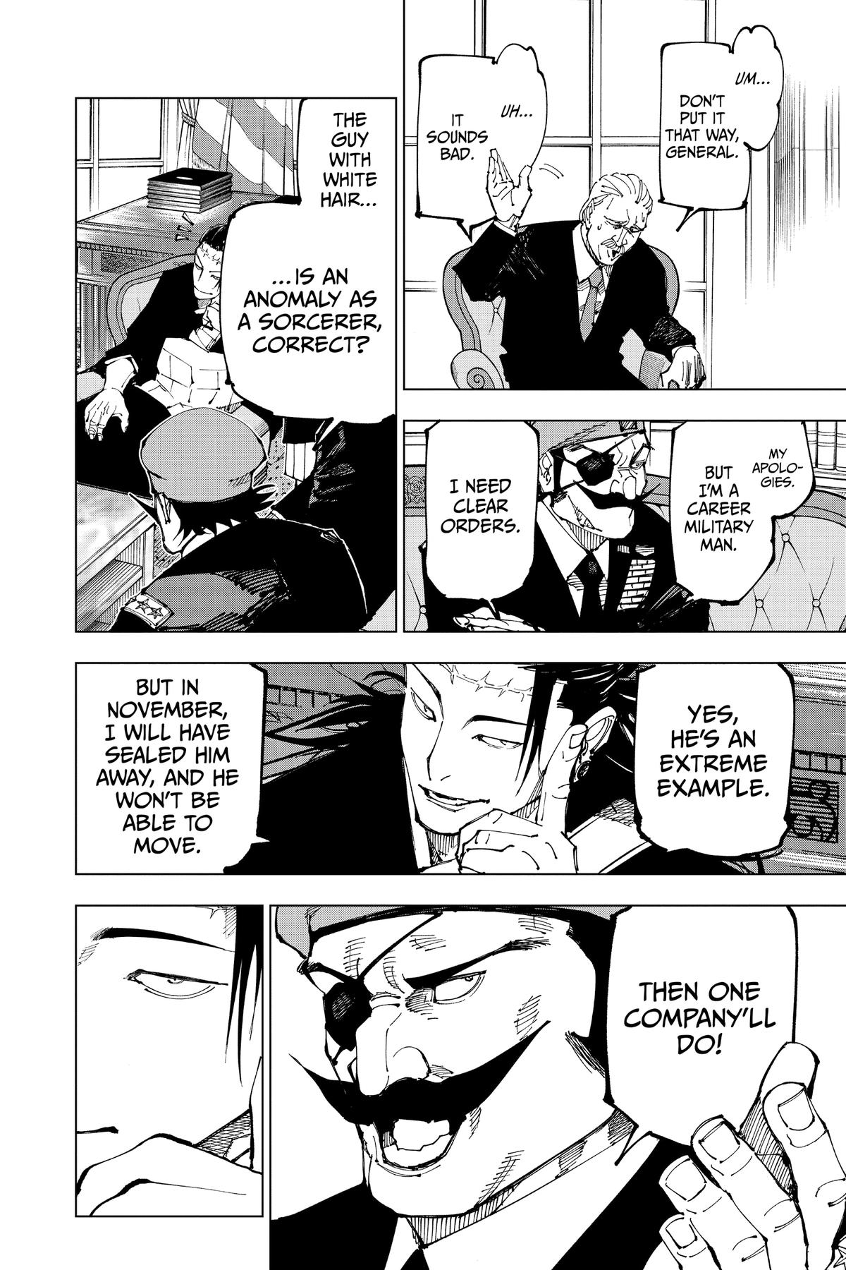 Jujutsu Kaisen Manga Chapter 201 page 6 - Direct Talks, Part 2 scene