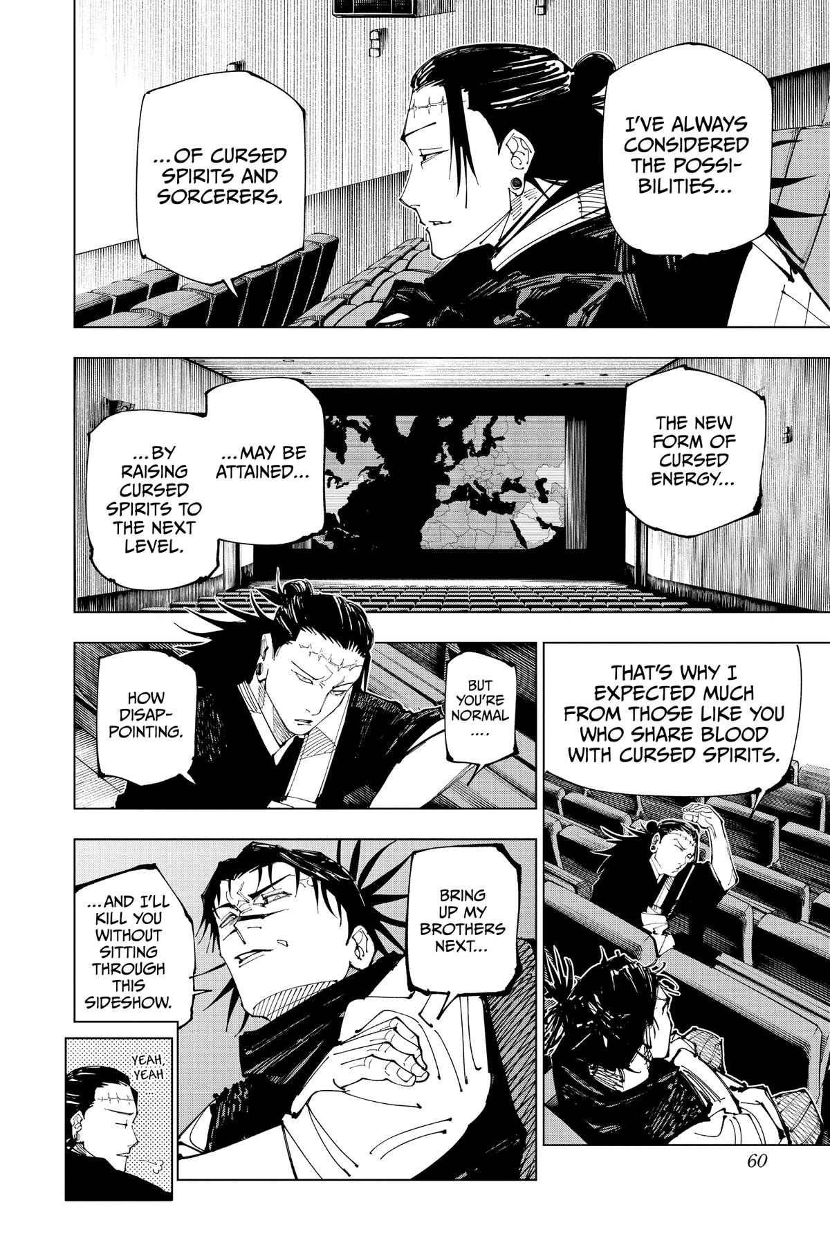 Jujutsu Kaisen Manga Chapter 202 page 13 - Blood and Oil scene