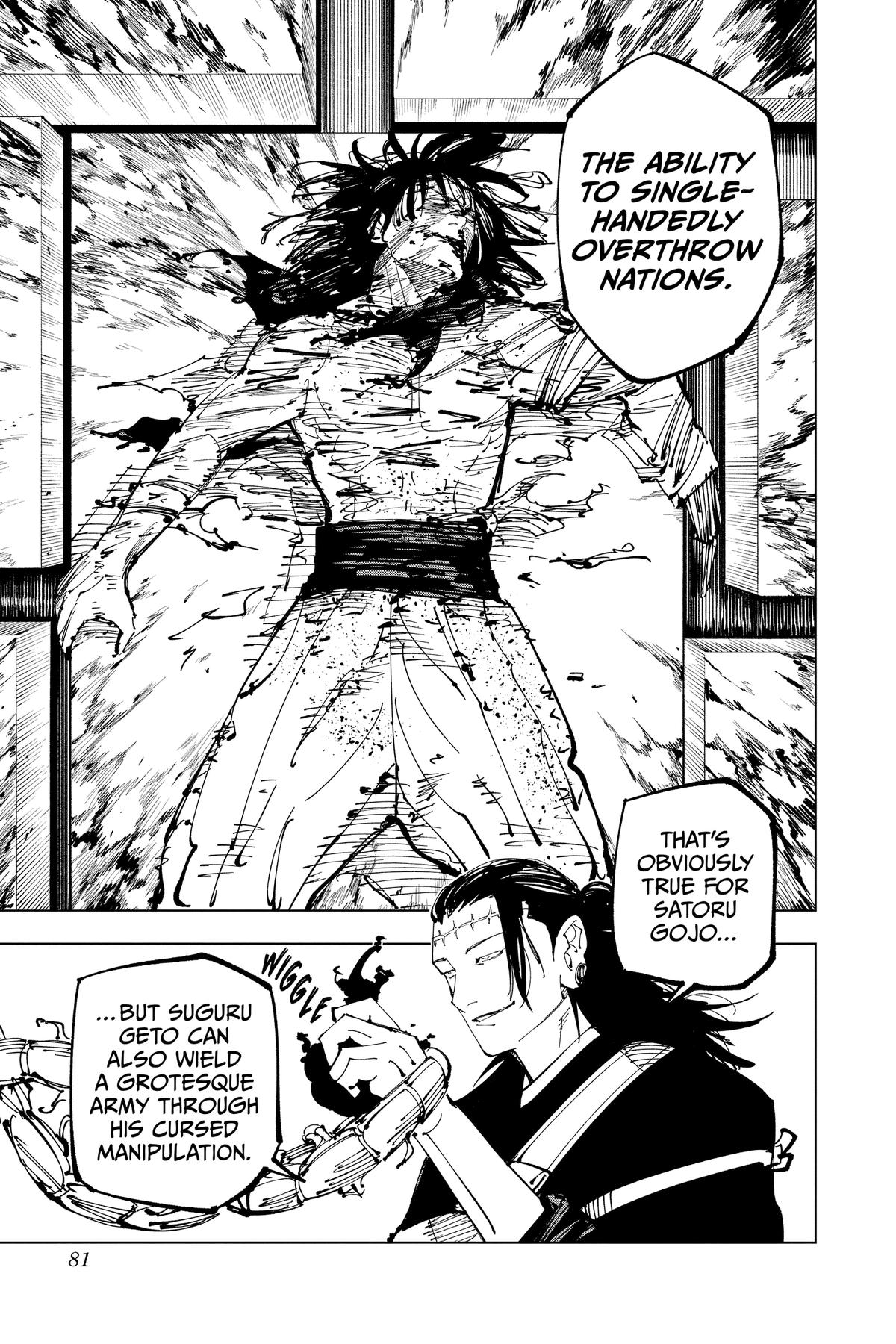 Jujutsu Kaisen Manga Chapter 203 page 14 - Blood and Oil, Part 2 scene