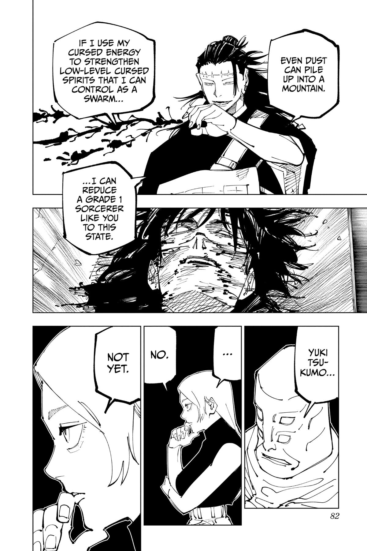 Jujutsu Kaisen Manga Chapter 203 page 15 - Blood and Oil, Part 2 scene