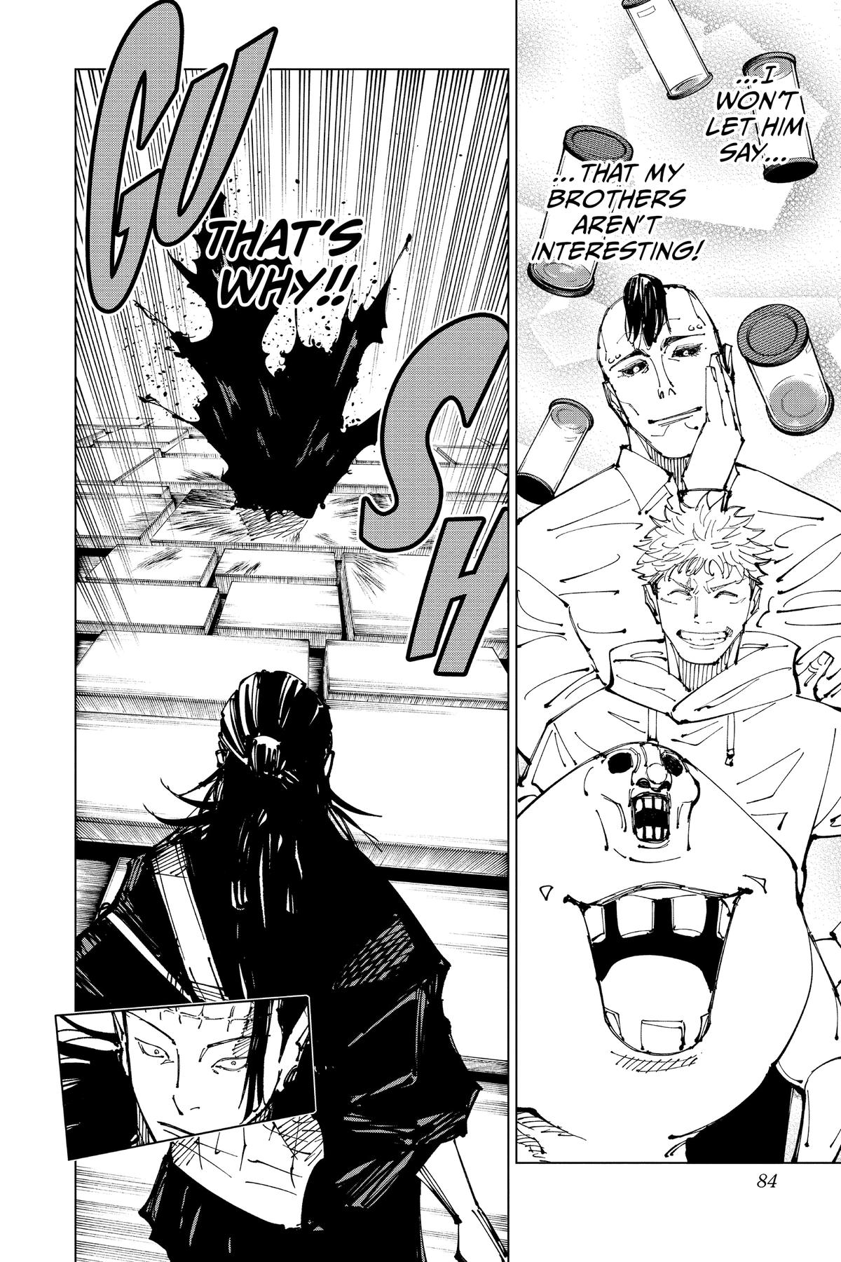Jujutsu Kaisen Manga Chapter 203 page 17 - Blood and Oil, Part 2 scene