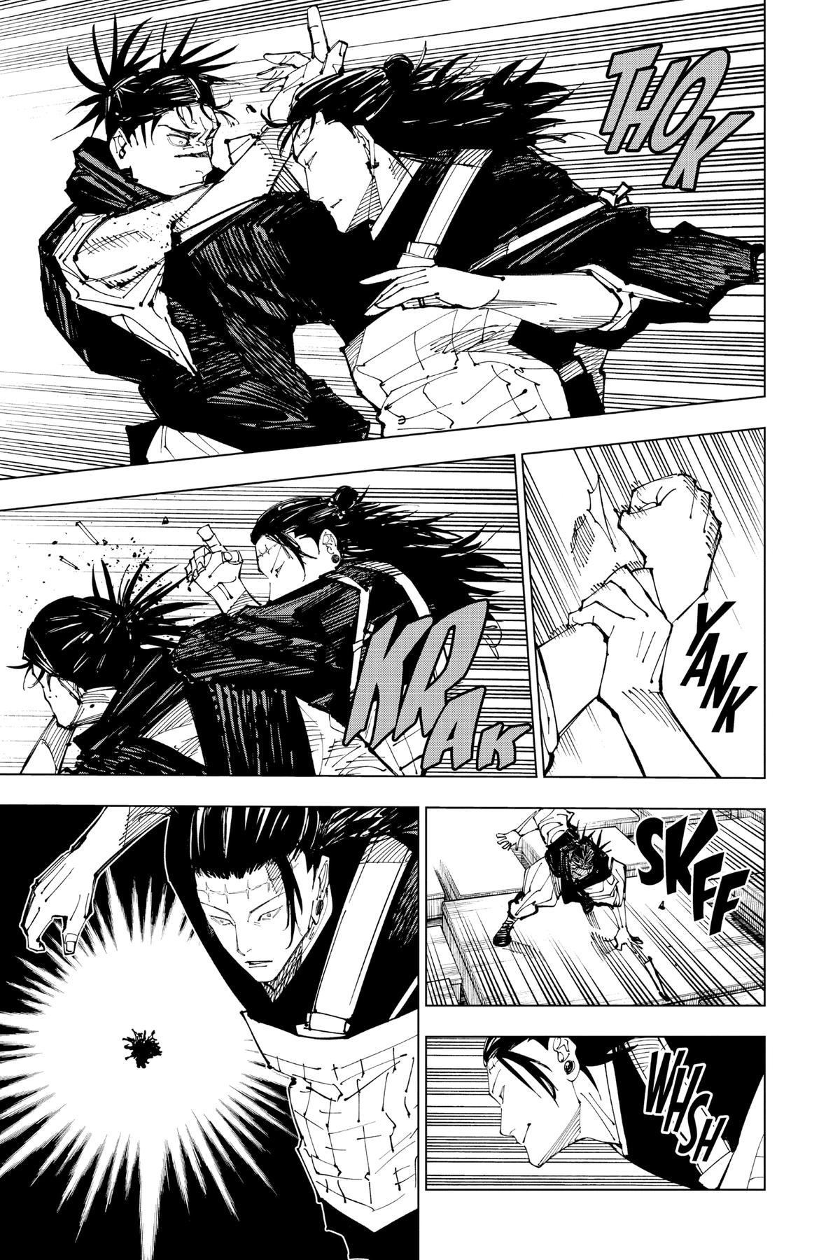 Jujutsu Kaisen Manga Chapter 203 page 6 - Blood and Oil, Part 2 scene
