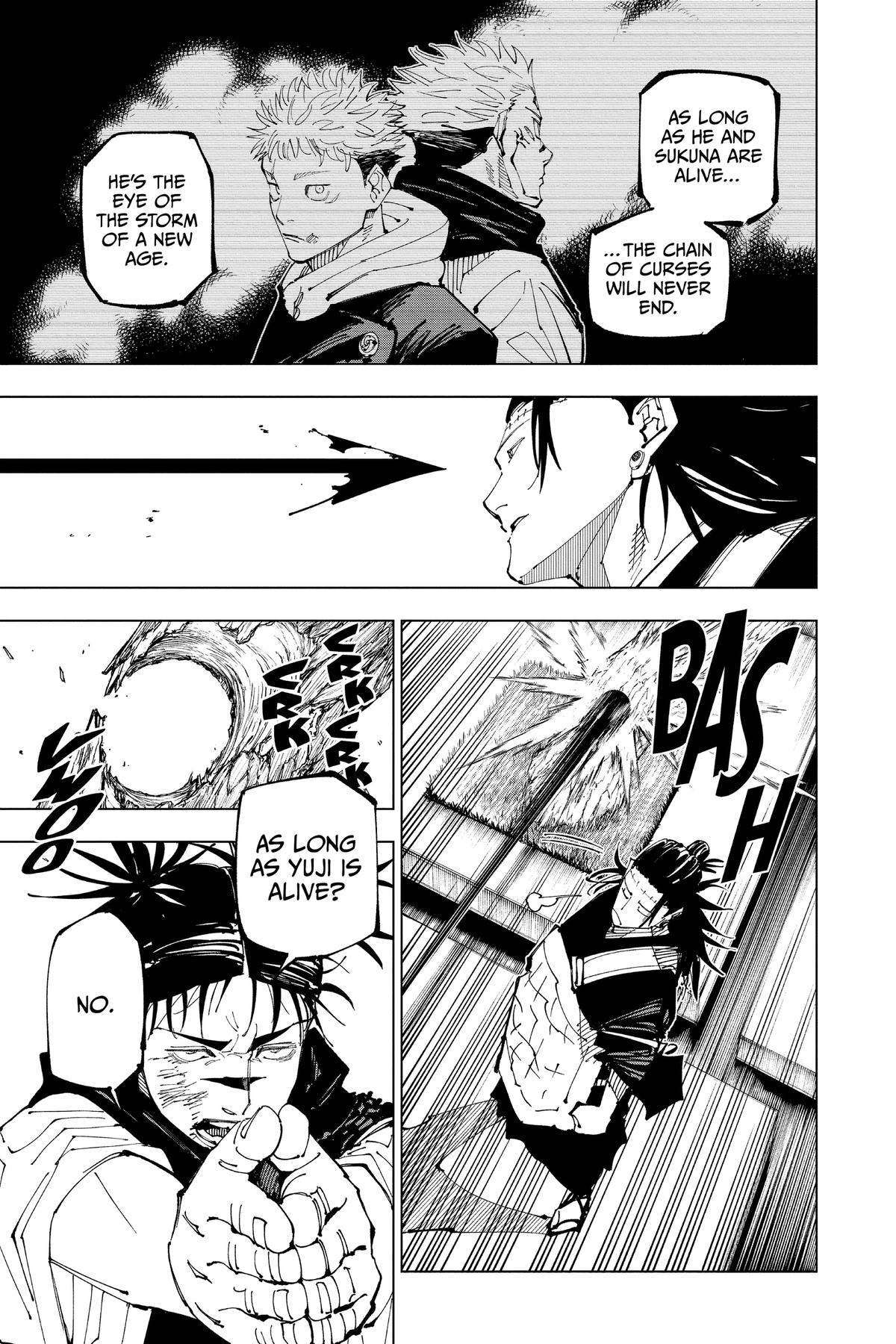 Jujutsu Kaisen Manga Chapter 203 page 8 - Blood and Oil, Part 2 scene