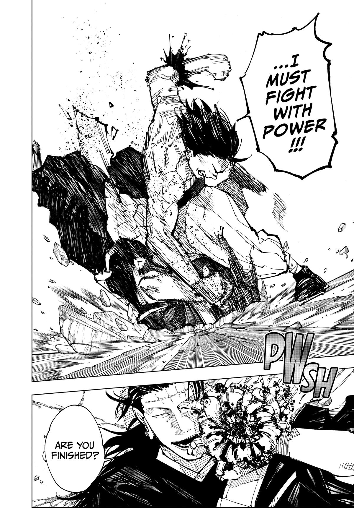 Jujutsu Kaisen Manga Chapter 204 page 13 - Blood and Oil, Part 3 scene