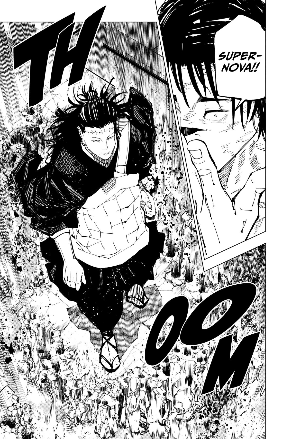 Jujutsu Kaisen Manga Chapter 204 page 16 - Blood and Oil, Part 3 scene