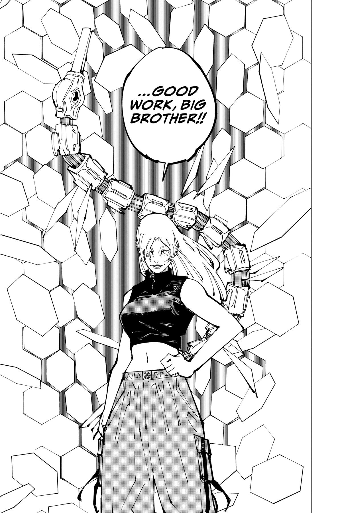 Jujutsu Kaisen Manga Chapter 204 page 18 - Blood and Oil, Part 3 scene