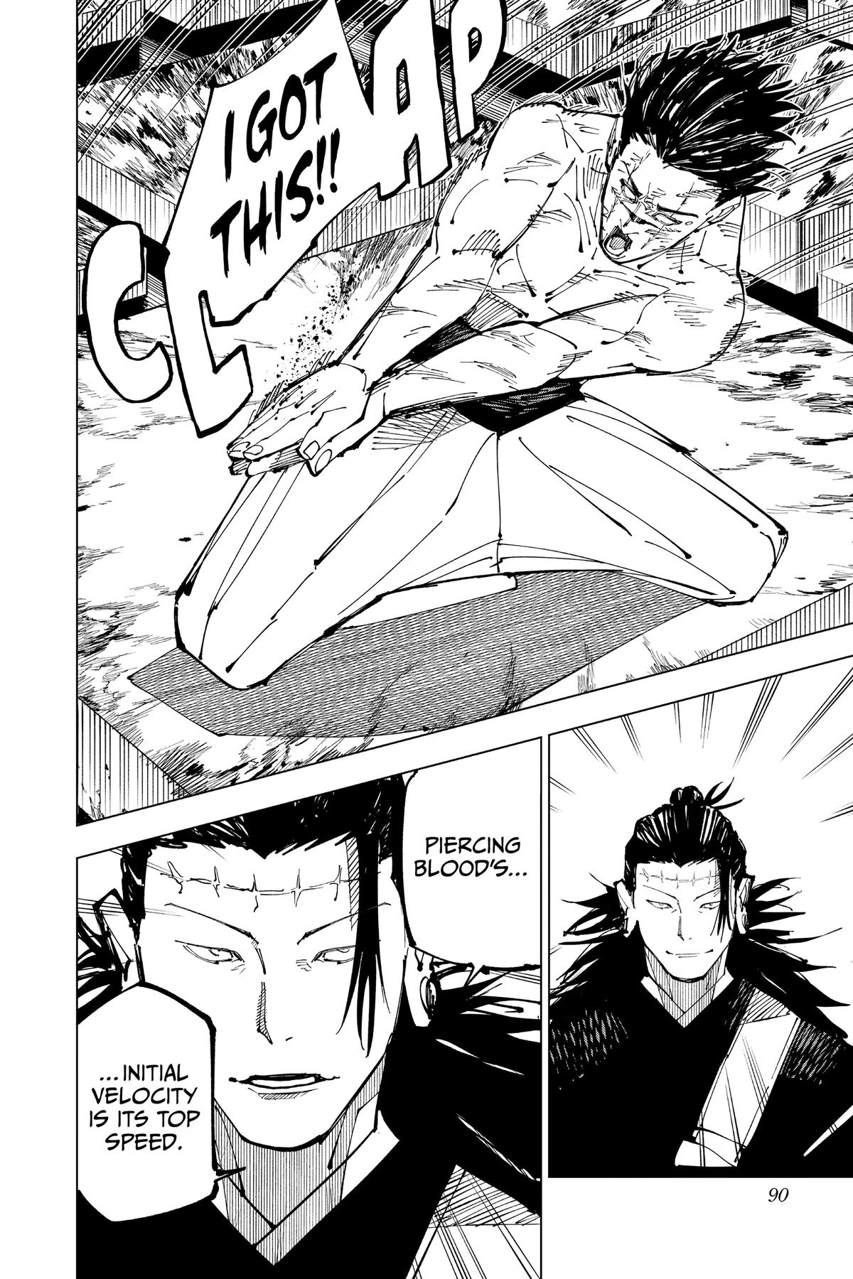 Jujutsu Kaisen Manga Chapter 204 page 4 - Blood and Oil, Part 3 scene