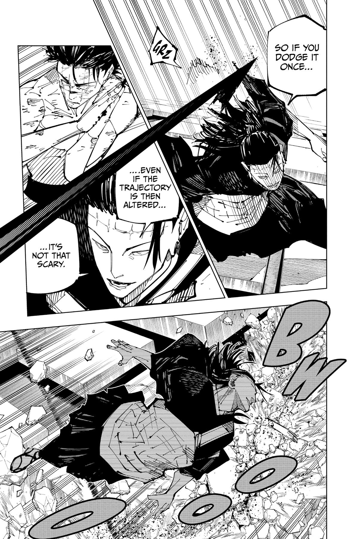 Jujutsu Kaisen Manga Chapter 204 page 5 - Blood and Oil, Part 3 scene