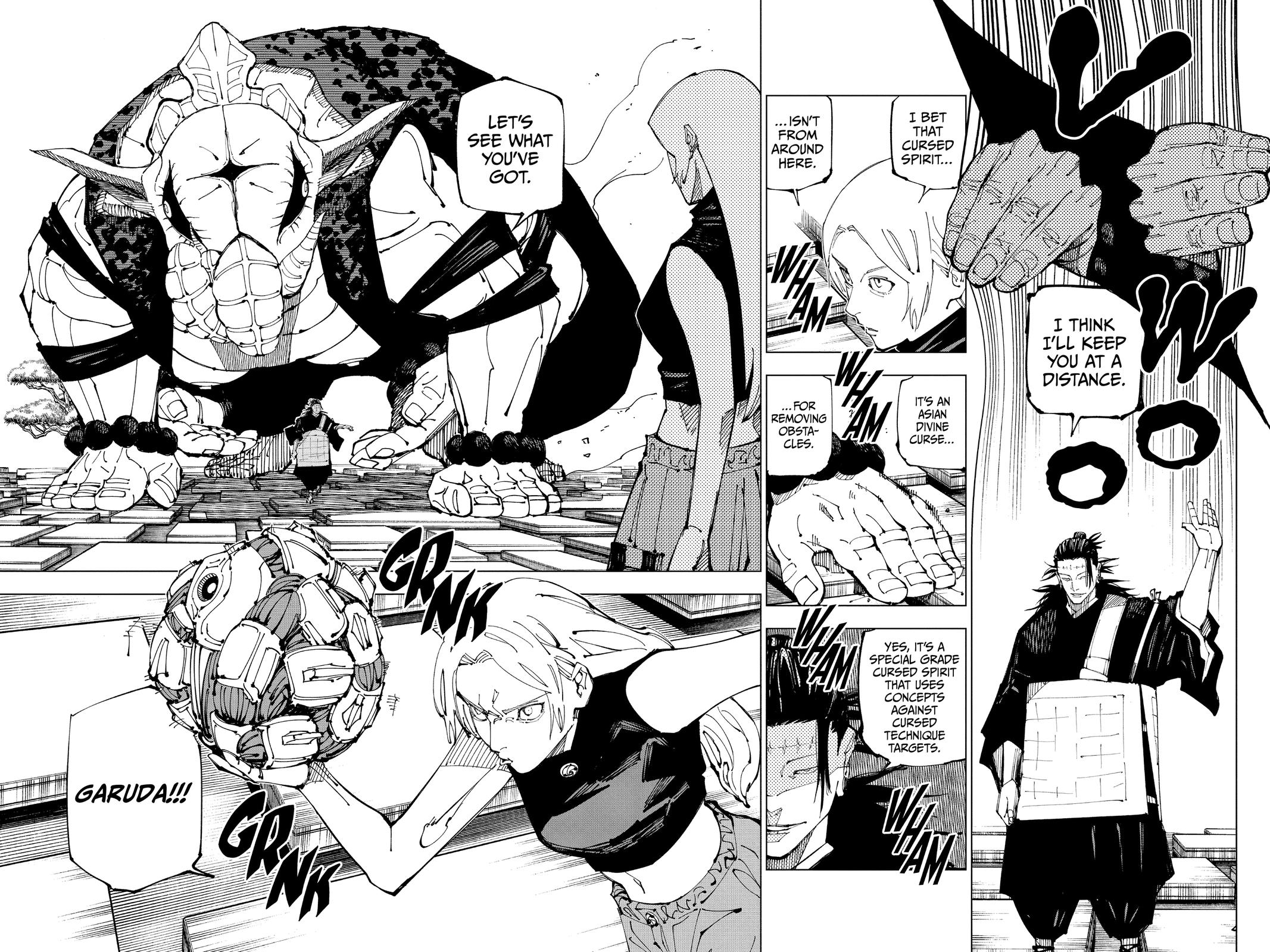 Jujutsu Kaisen Manga Chapter 205 page 4 - Stars and Oil scene