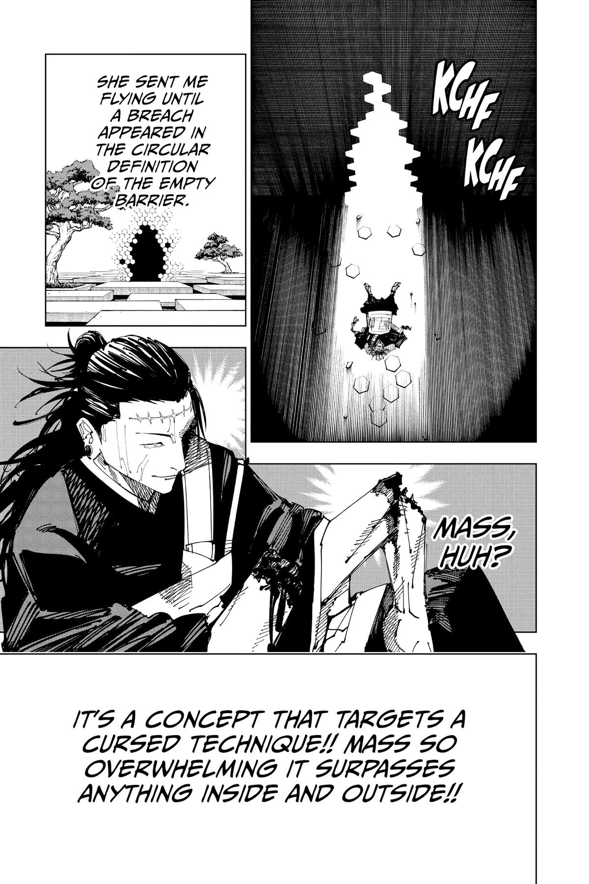 Jujutsu Kaisen Manga Chapter 205 page 9 - Stars and Oil scene