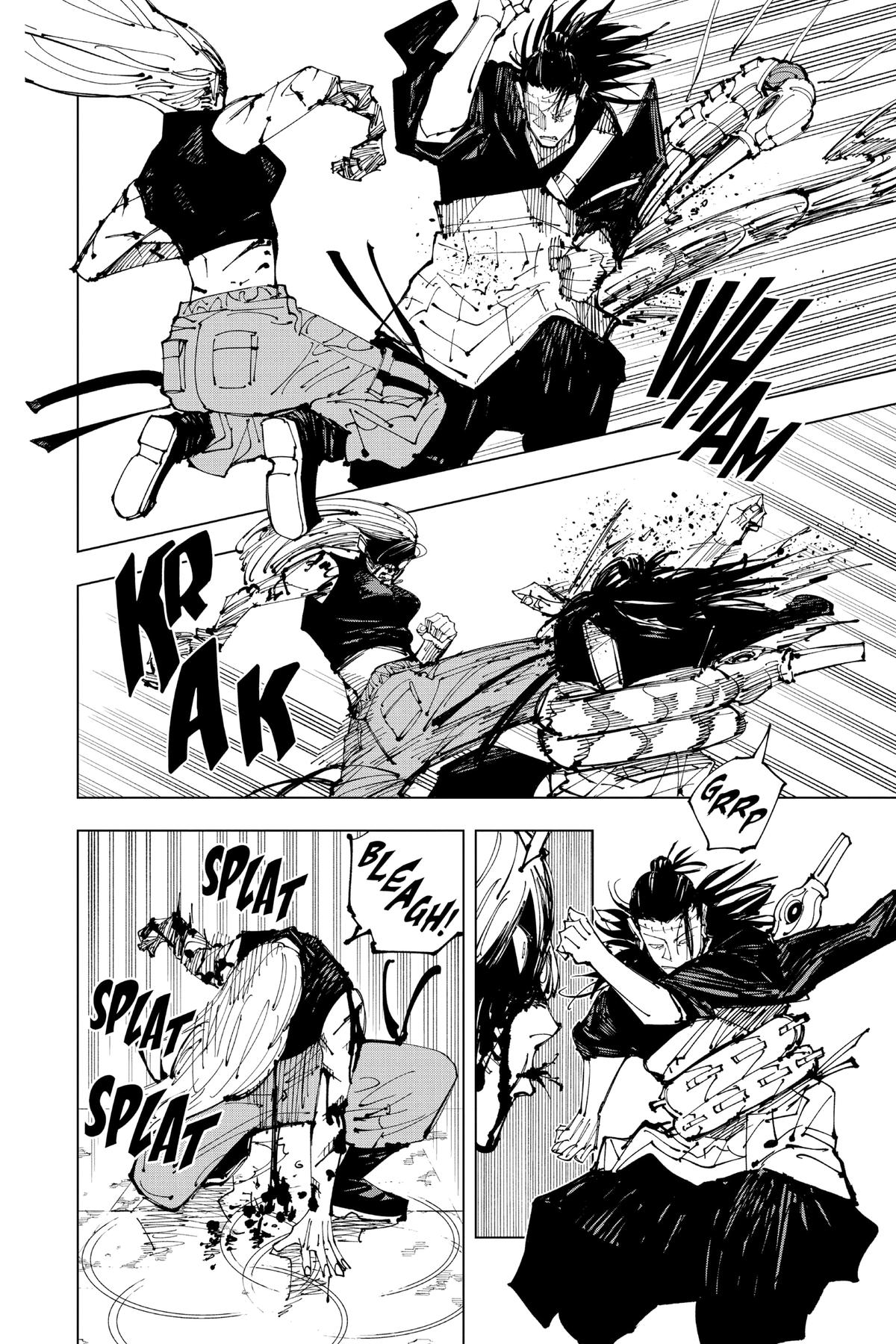 Jujutsu Kaisen Manga Chapter 206 page 18 - Stars and Oil, Part 2 scene