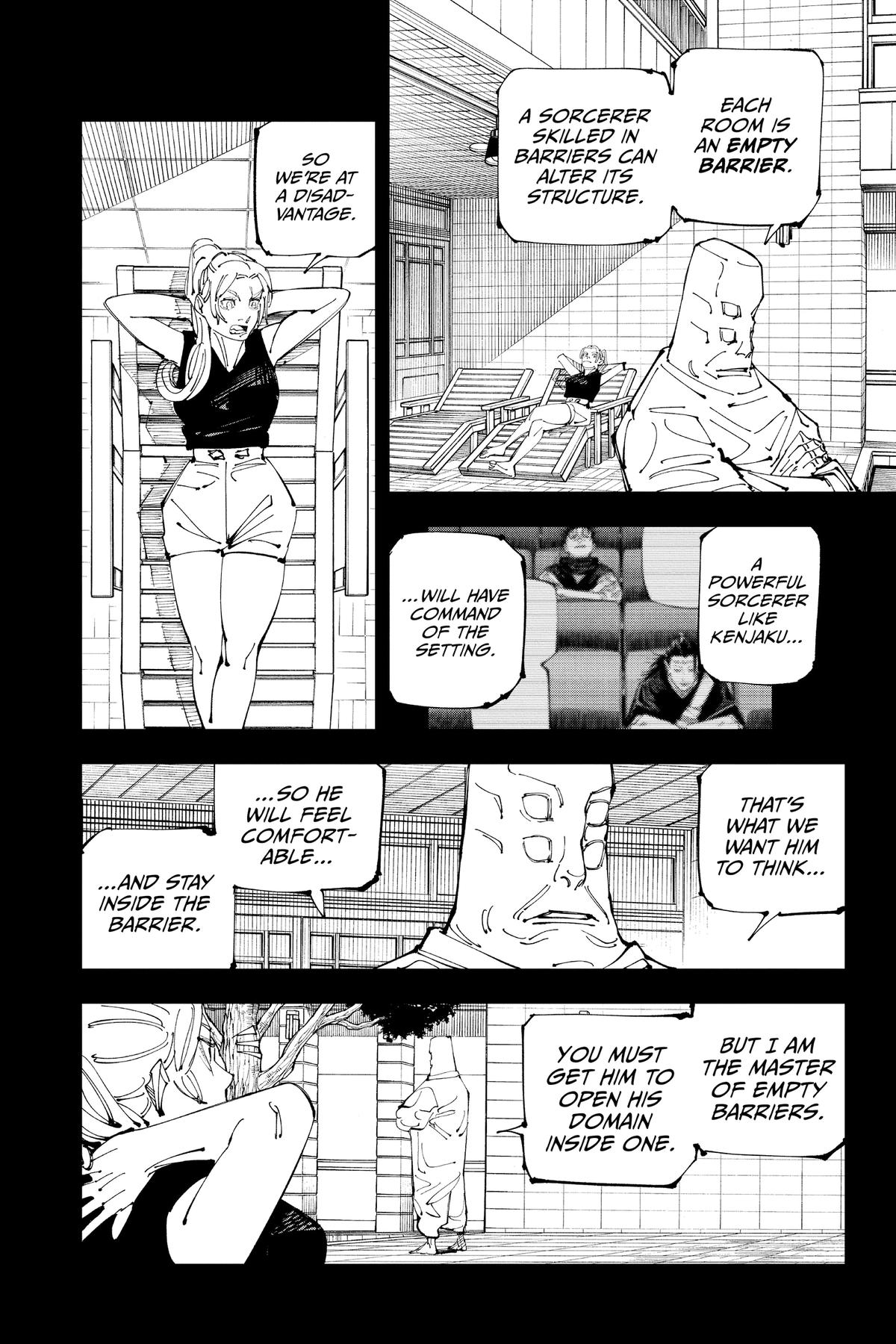 Jujutsu Kaisen Manga Chapter 206 page 2 - Stars and Oil, Part 2 scene