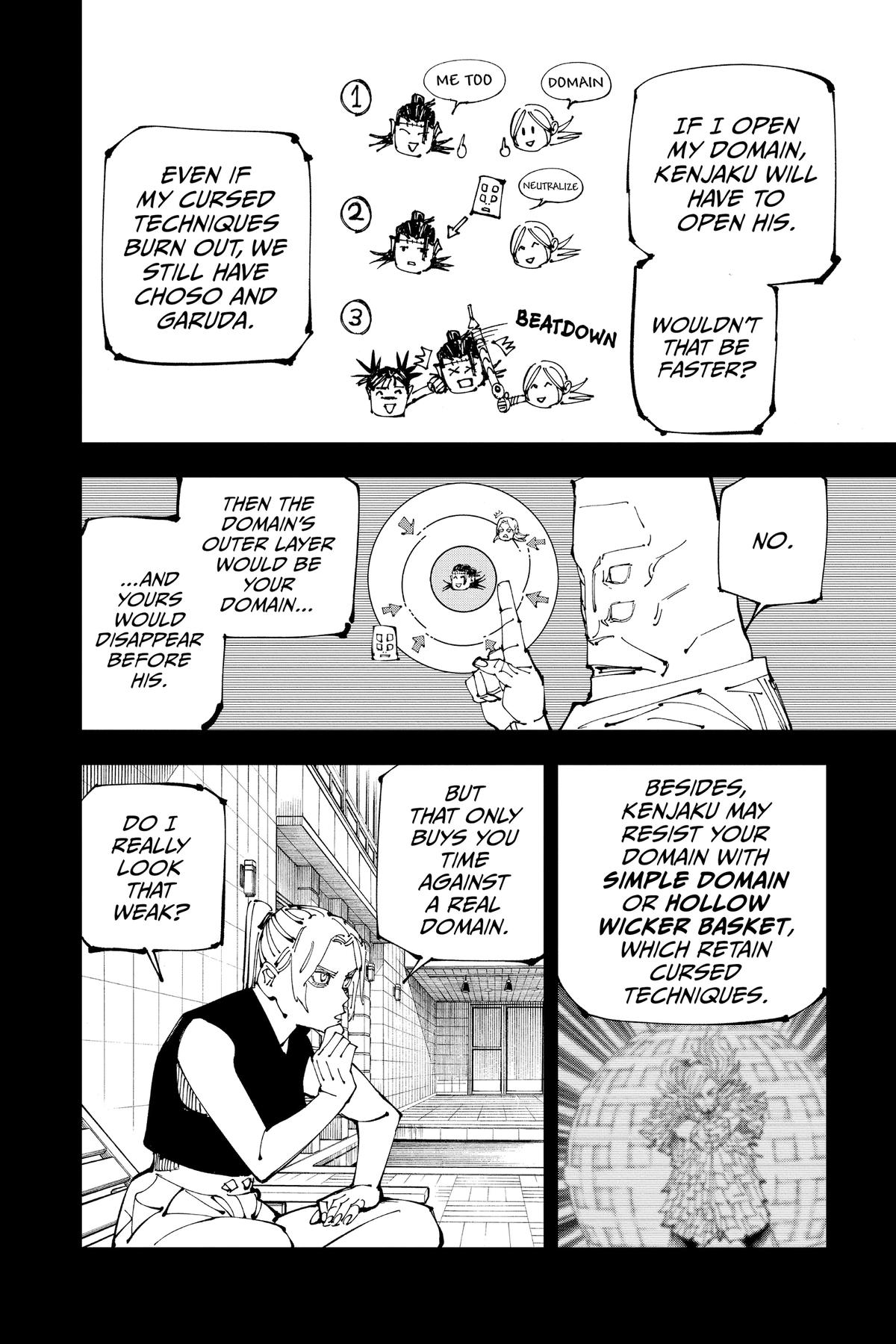 Jujutsu Kaisen Manga Chapter 206 page 4 - Stars and Oil, Part 2 scene