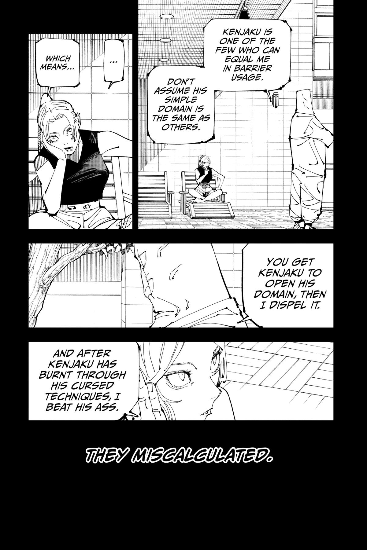 Jujutsu Kaisen Manga Chapter 206 page 5 - Stars and Oil, Part 2 scene