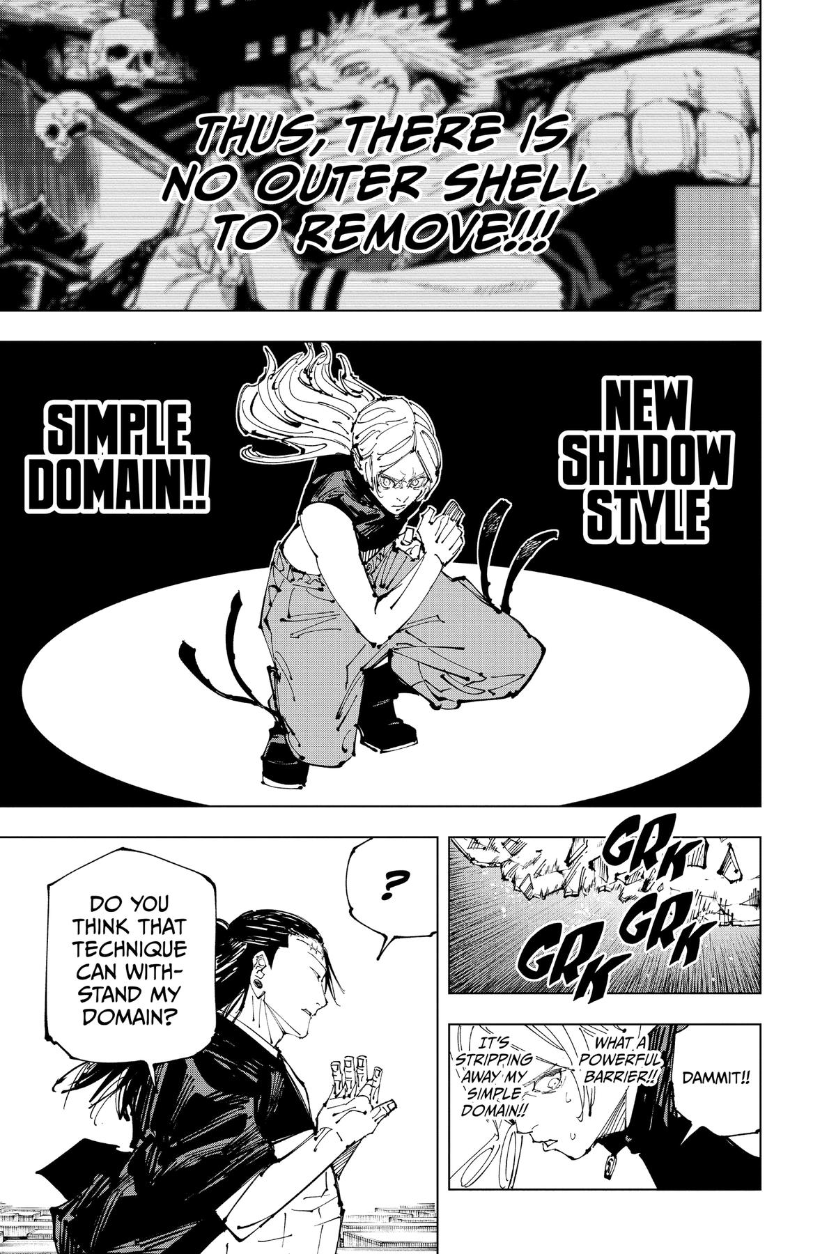 Jujutsu Kaisen Manga Chapter 206 page 7 - Stars and Oil, Part 2 scene