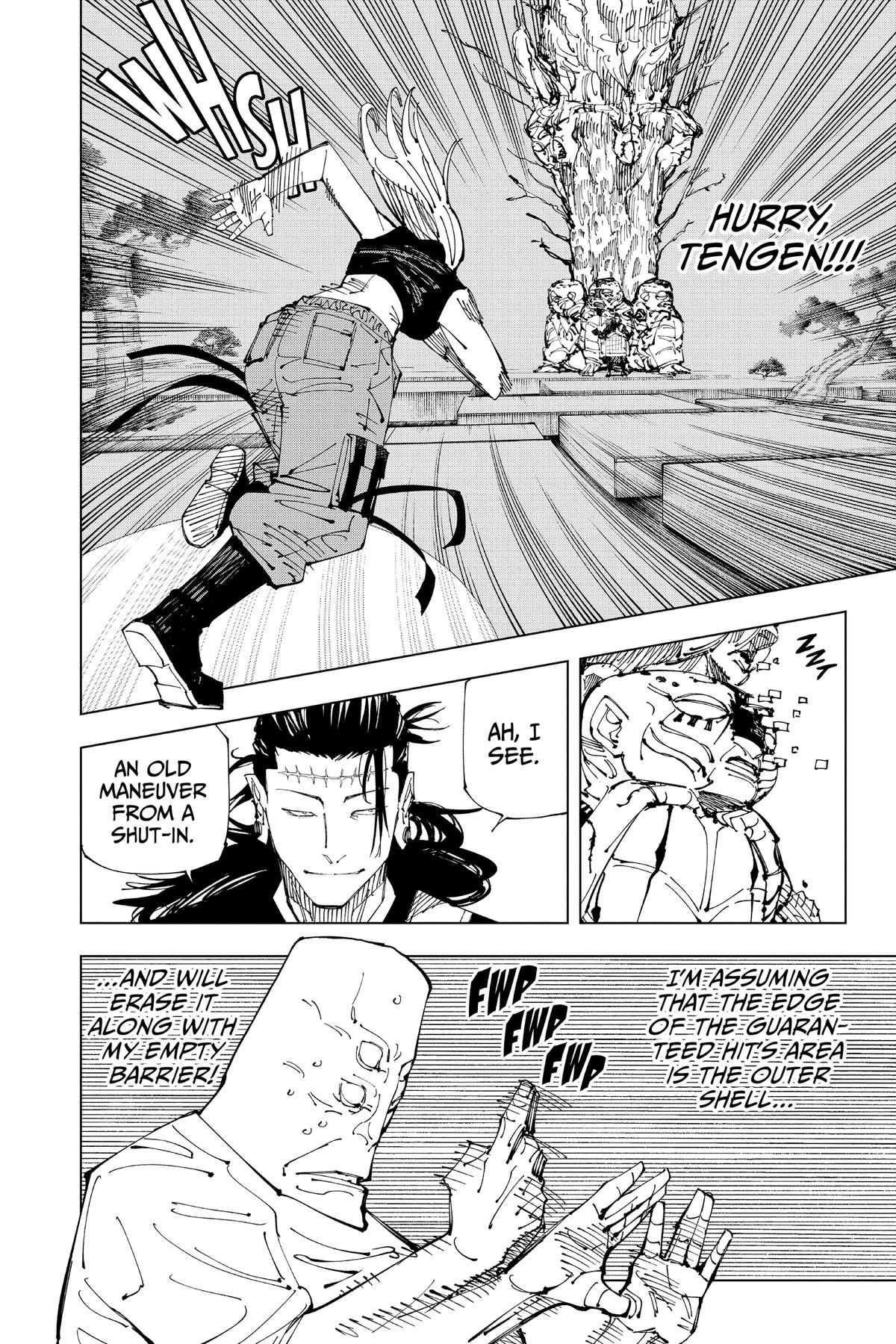 Jujutsu Kaisen Manga Chapter 206 page 8 - Stars and Oil, Part 2 scene