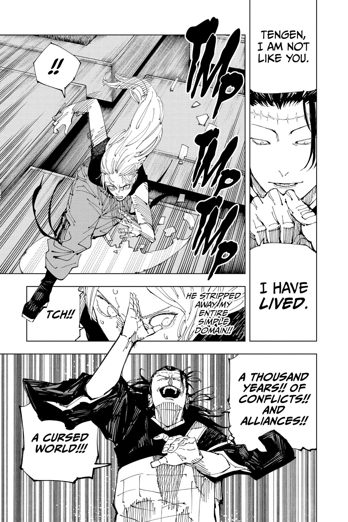 Jujutsu Kaisen Manga Chapter 206 page 9 - Stars and Oil, Part 2 scene