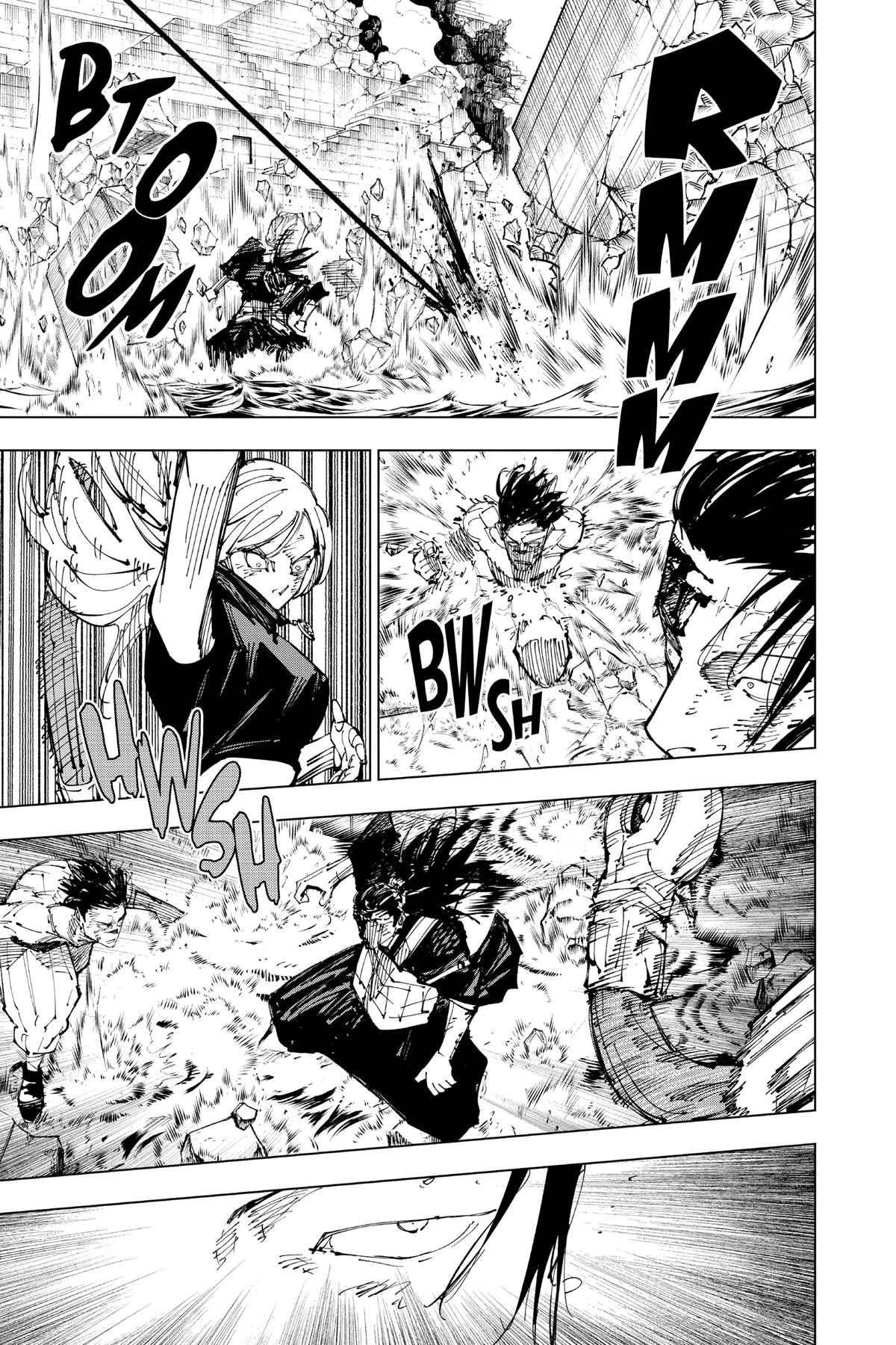 Jujutsu Kaisen Manga Chapter 207 page 11 - Stars and Oil, Part 3 scene