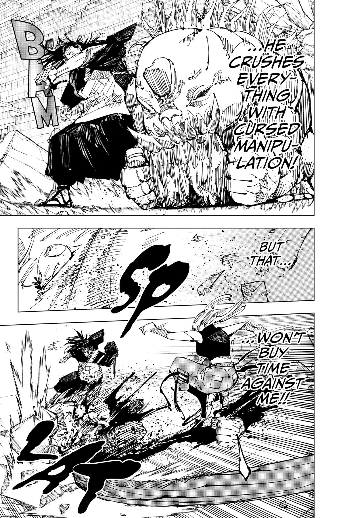 Jujutsu Kaisen Manga Chapter 207 page 15 - Stars and Oil, Part 3 scene