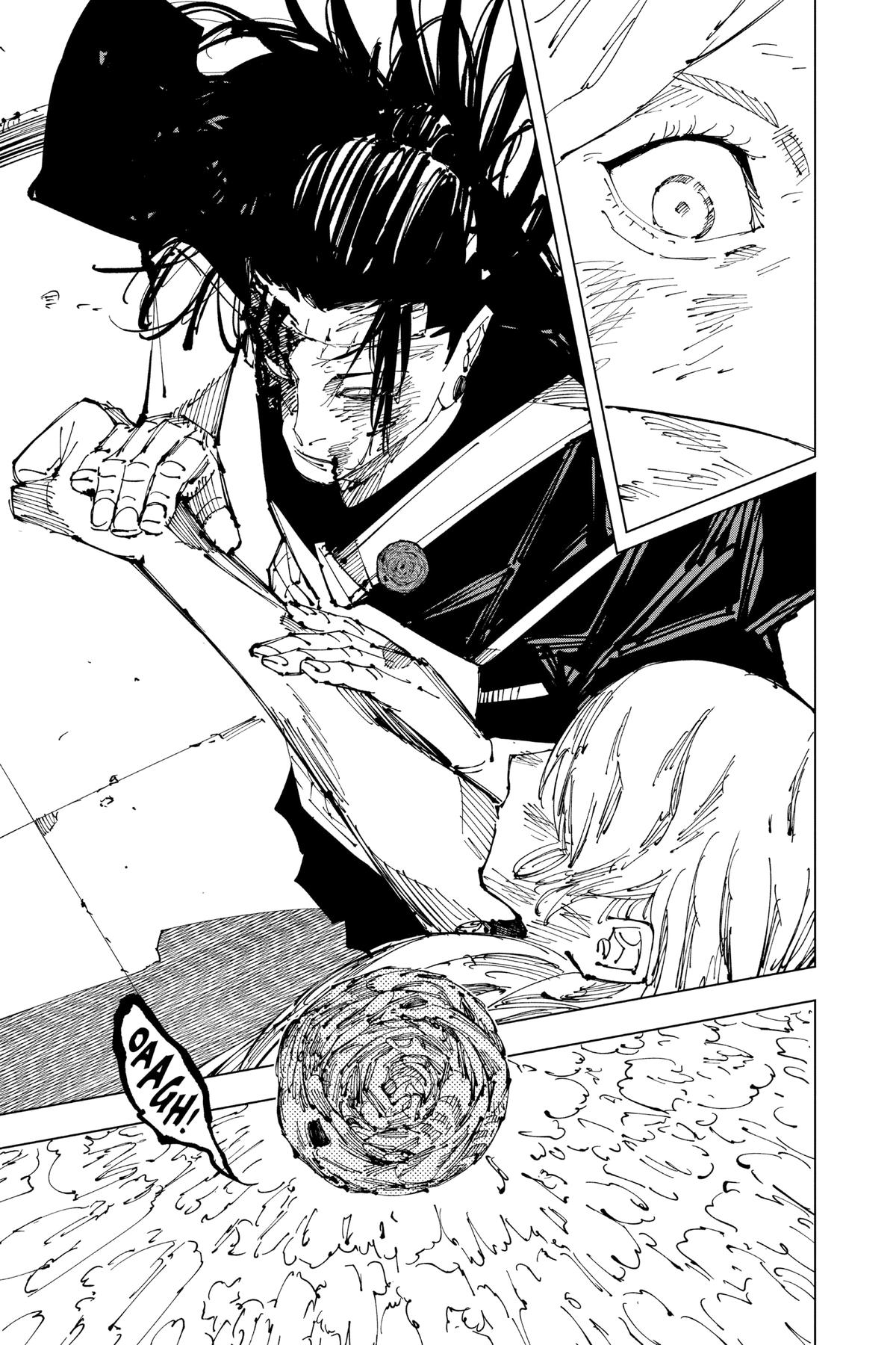 Jujutsu Kaisen Manga Chapter 207 page 17 - Stars and Oil, Part 3 scene