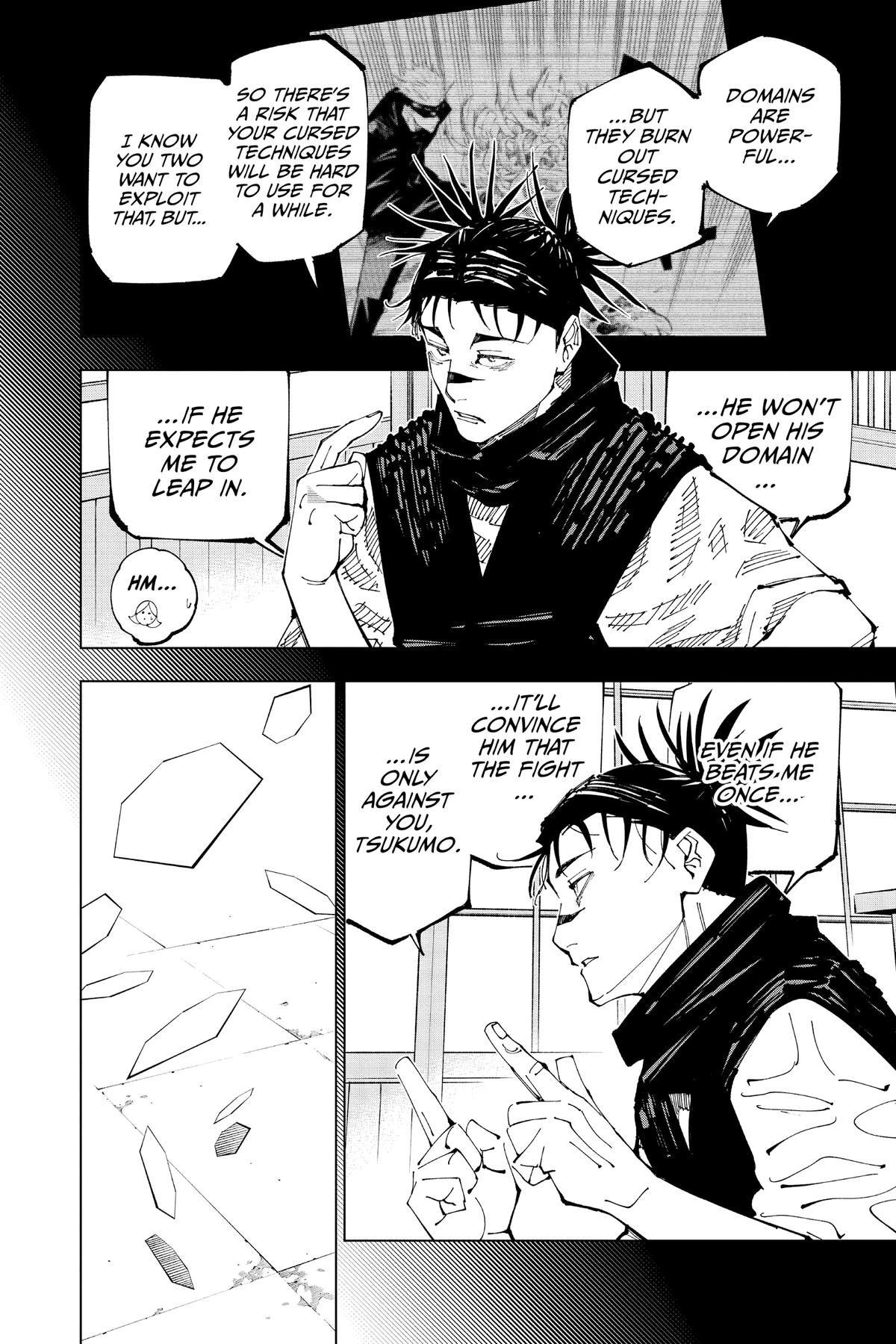 Jujutsu Kaisen Manga Chapter 207 page 2 - Stars and Oil, Part 3 scene