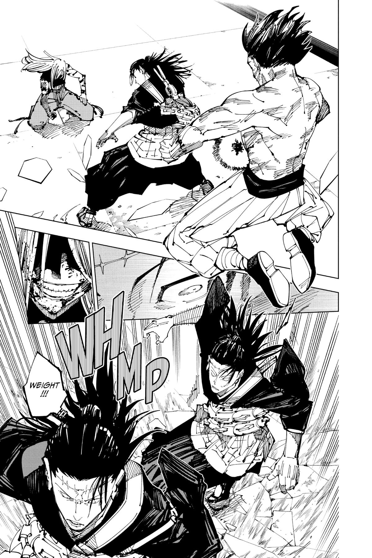 Jujutsu Kaisen Manga Chapter 207 page 3 - Stars and Oil, Part 3 scene