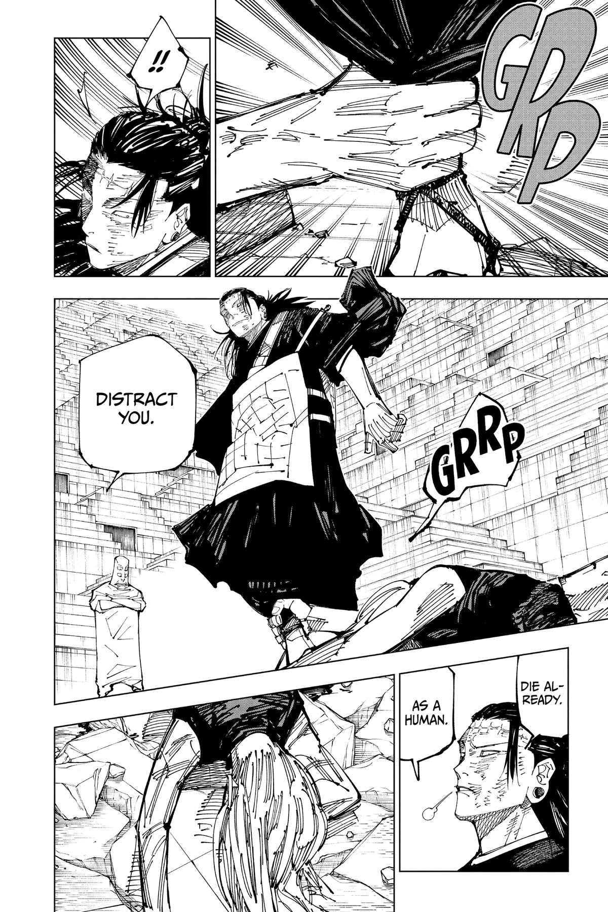 Jujutsu Kaisen Manga Chapter 208 page 10 - Stars and Oil, Part 4 scene