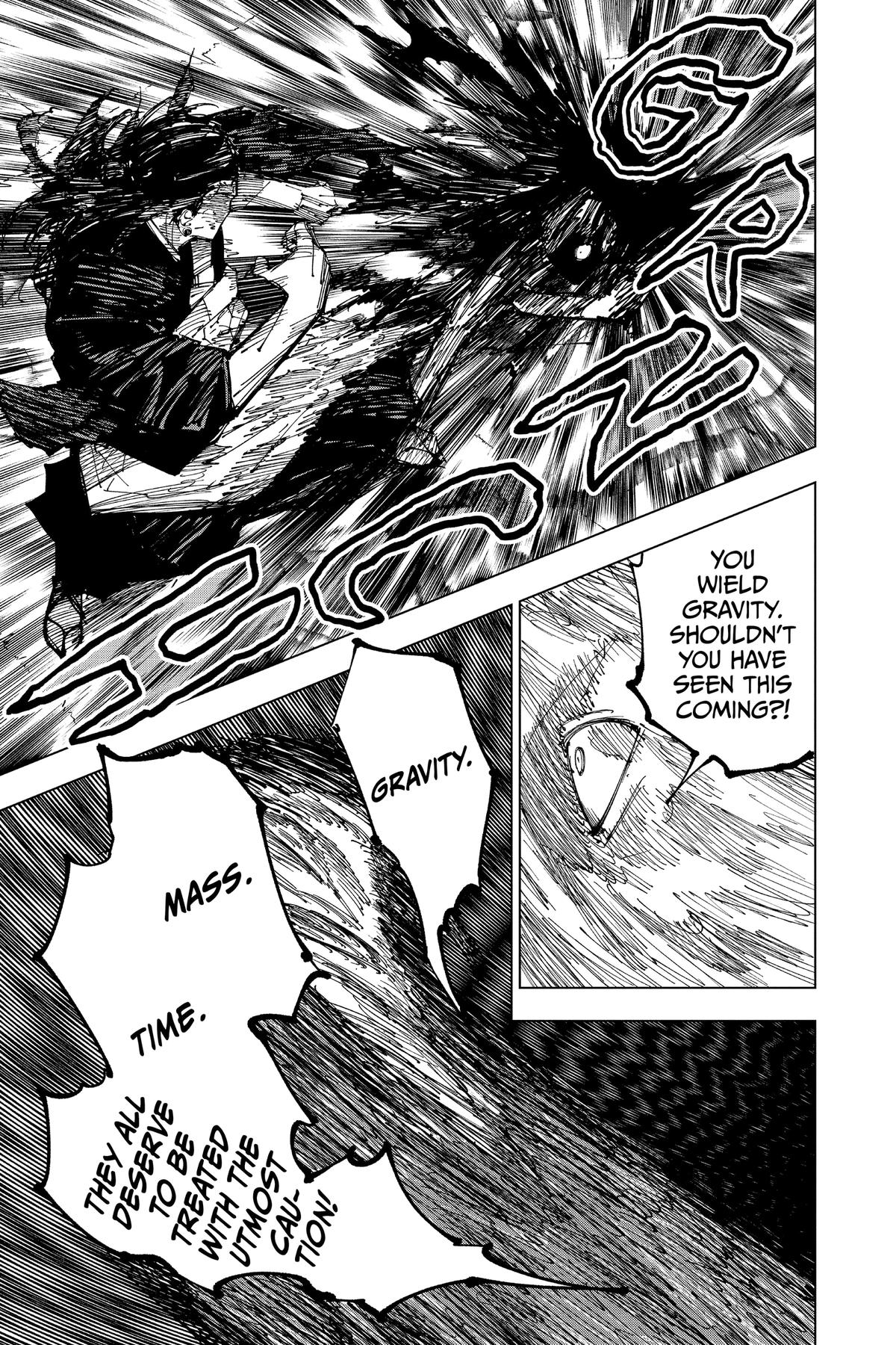 Jujutsu Kaisen Manga Chapter 208 page 13 - Stars and Oil, Part 4 scene