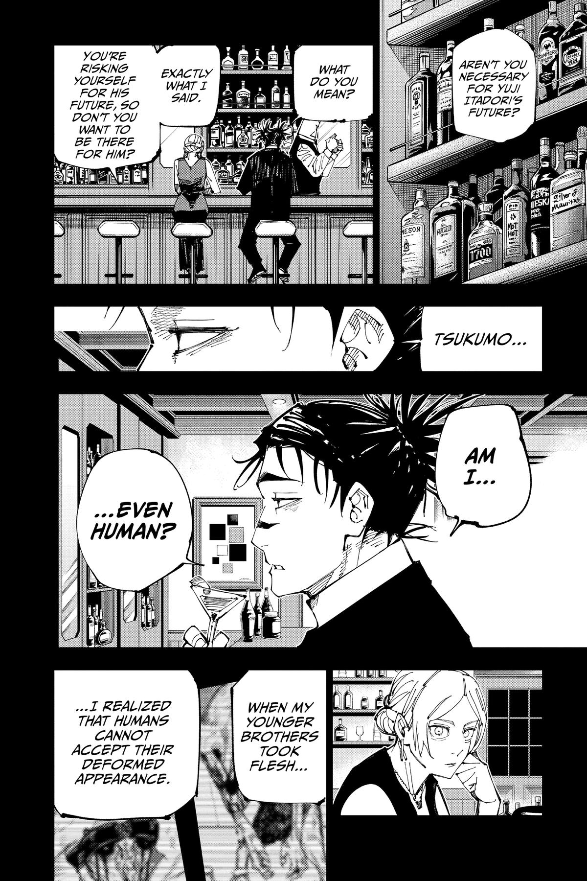 Jujutsu Kaisen Manga Chapter 208 page 2 - Stars and Oil, Part 4 scene
