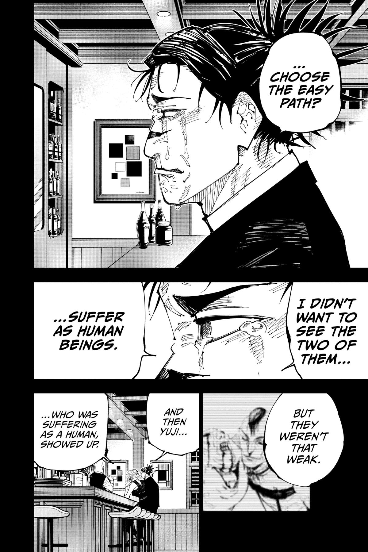 Jujutsu Kaisen Manga Chapter 208 page 4 - Stars and Oil, Part 4 scene