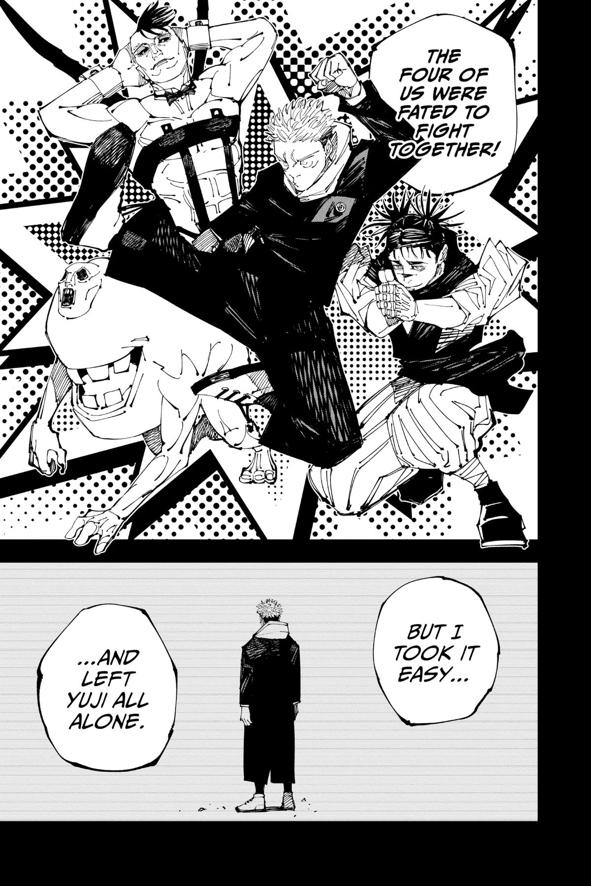 Jujutsu Kaisen Manga Chapter 208 page 5 - Stars and Oil, Part 4 scene