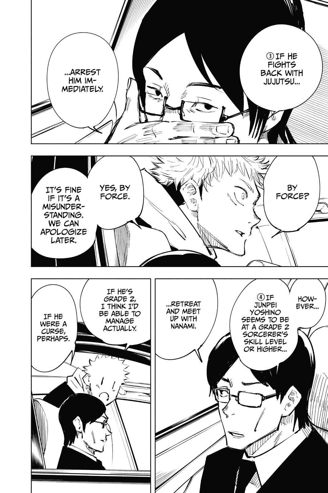 Jujutsu Kaisen Manga Chapter 21 page 16 - Young Fish and Reverse Punishment, Part 3 scene