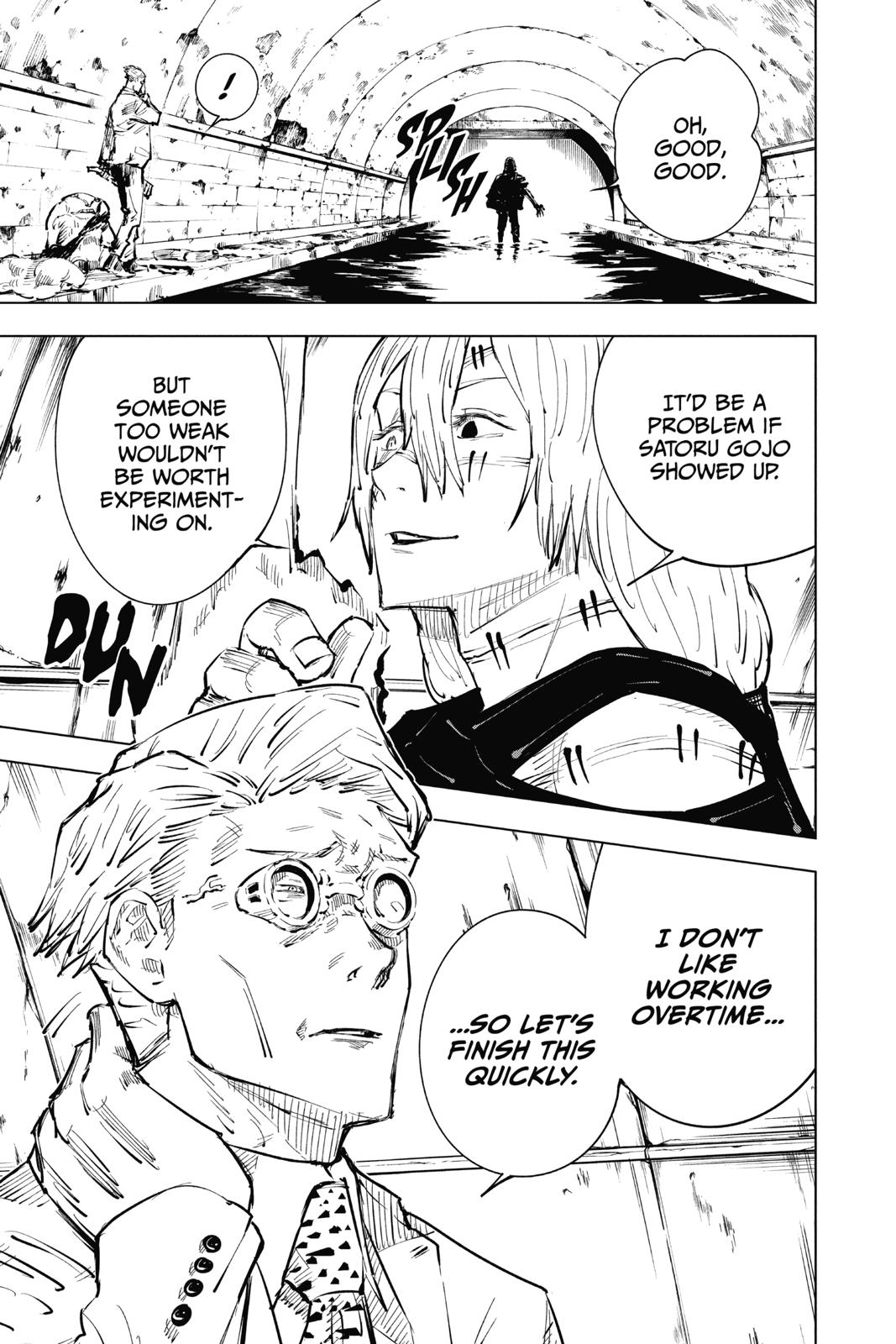 Jujutsu Kaisen Manga Chapter 21 page 19 - Young Fish and Reverse Punishment, Part 3 scene