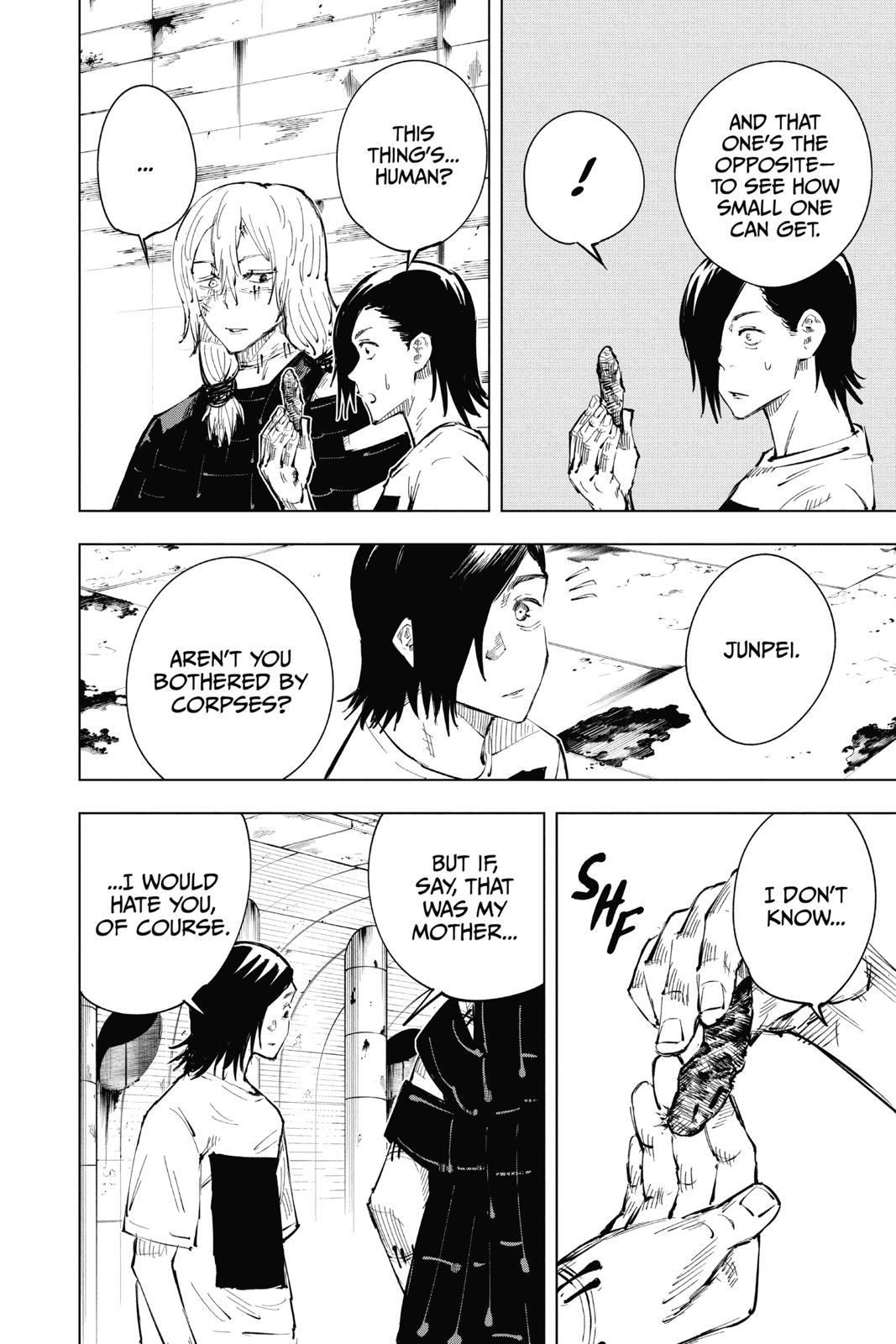 Jujutsu Kaisen Manga Chapter 21 page 4 - Young Fish and Reverse Punishment, Part 3 scene