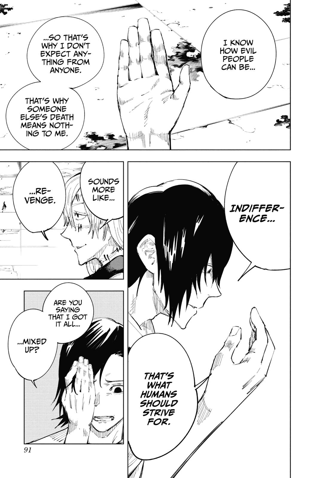 Jujutsu Kaisen Manga Chapter 21 page 5 - Young Fish and Reverse Punishment, Part 3 scene