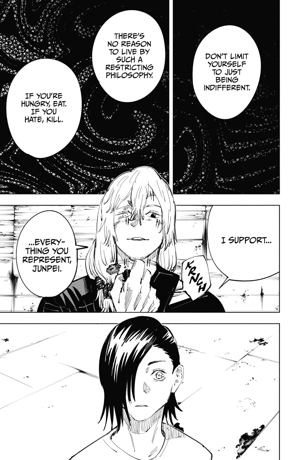 Jujutsu Kaisen Manga Chapter 21 page 9 - Young Fish and Reverse Punishment, Part 3 scene