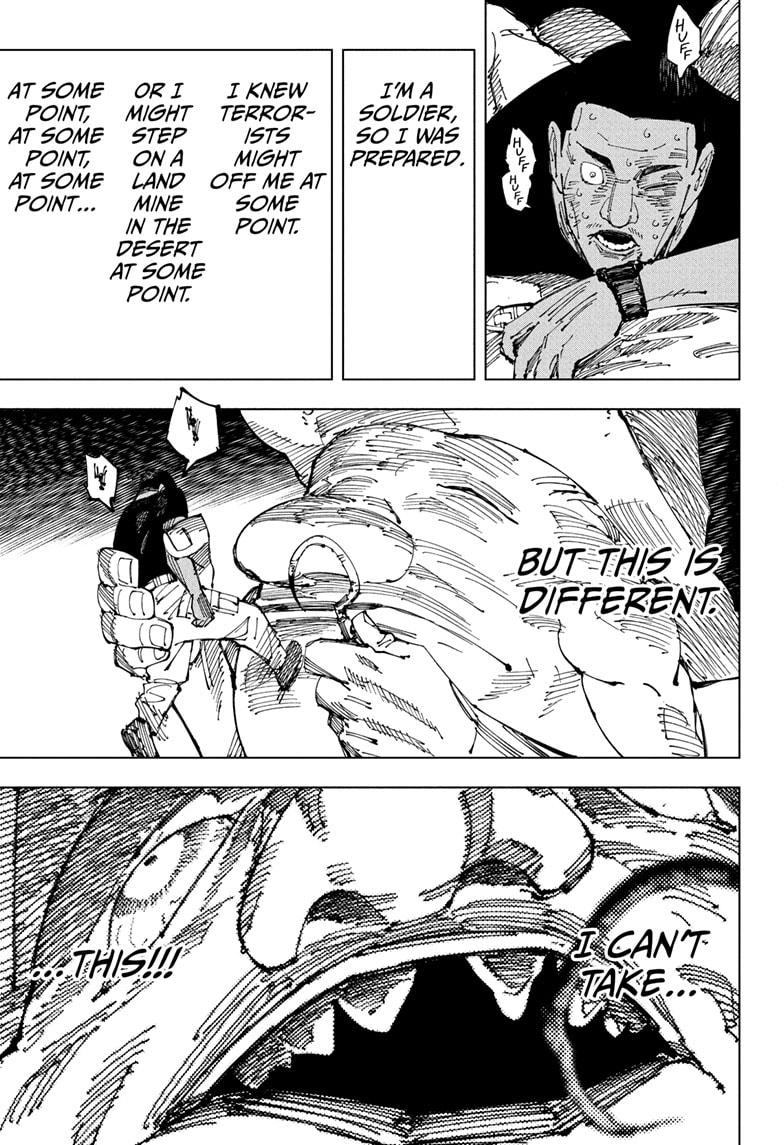 Jujutsu Kaisen Manga Chapter 210 page 11 - Offering to the Unknown, Part 2 scene