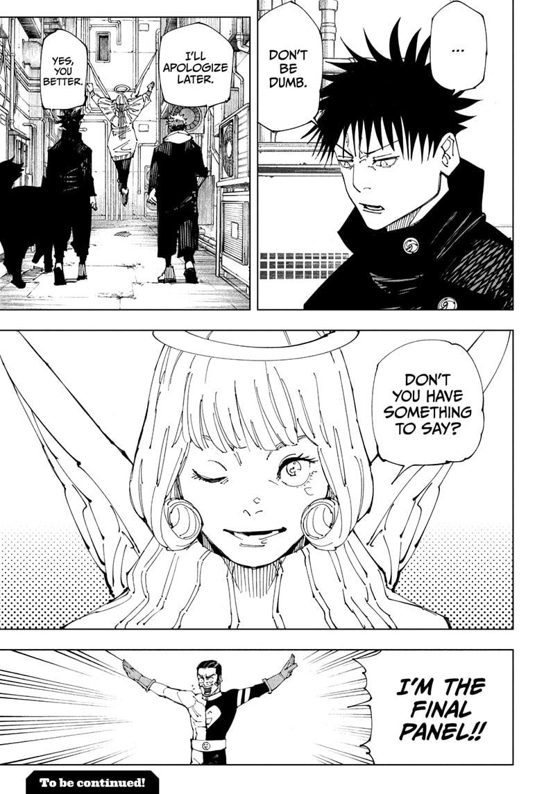 Jujutsu Kaisen Manga Chapter 210 page 19 - Offering to the Unknown, Part 2 scene