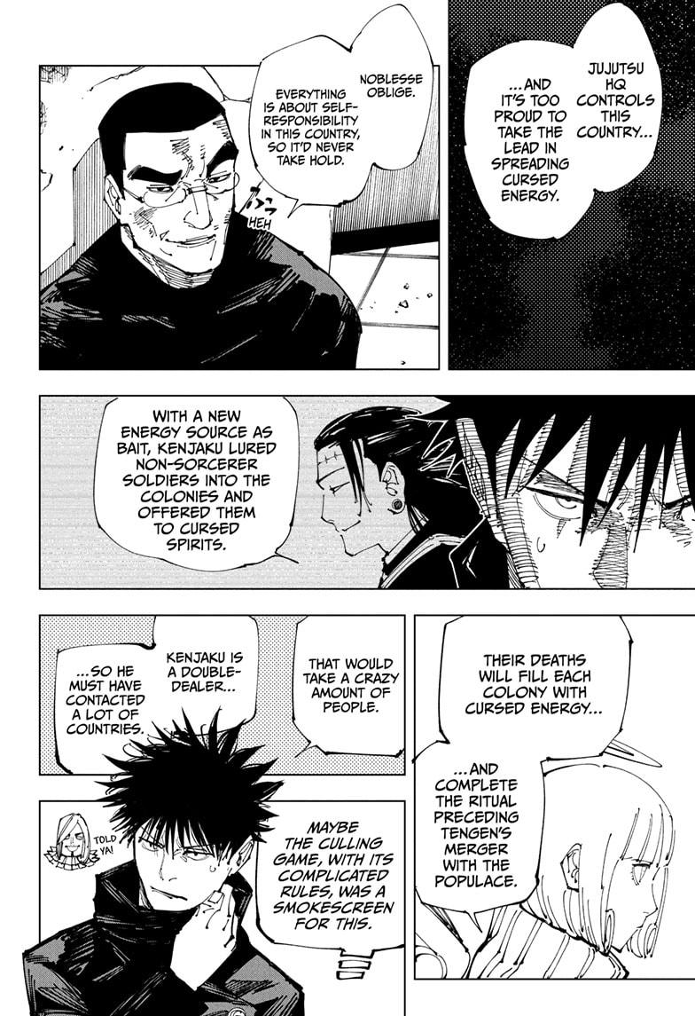 Jujutsu Kaisen Manga Chapter 210 page 4 - Offering to the Unknown, Part 2 scene