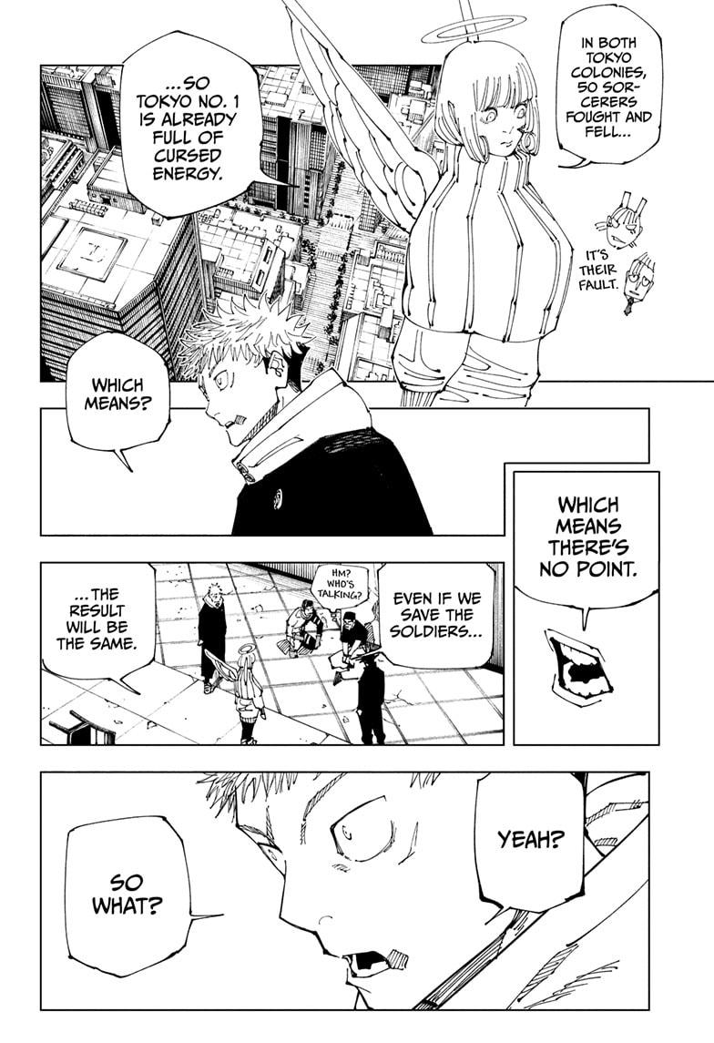 Jujutsu Kaisen Manga Chapter 210 page 6 - Offering to the Unknown, Part 2 scene