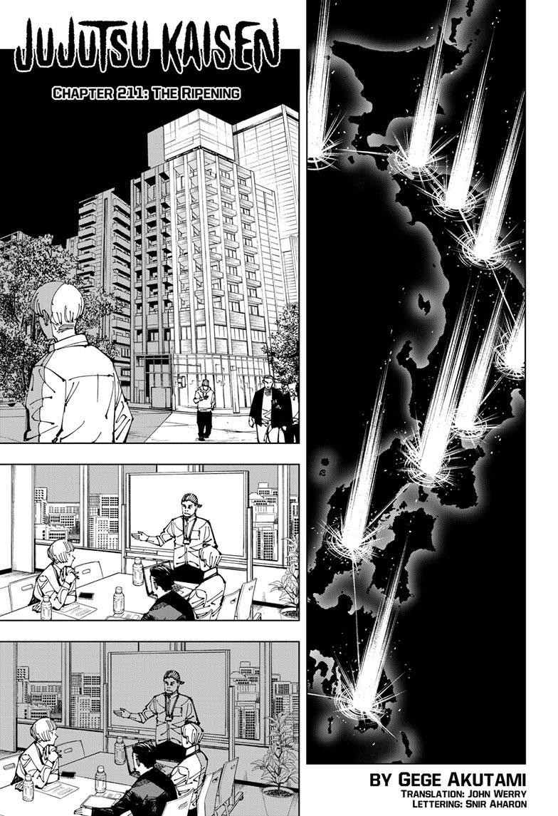 Jujutsu Kaisen Manga Chapter 211 page 1 - The Ripening scene