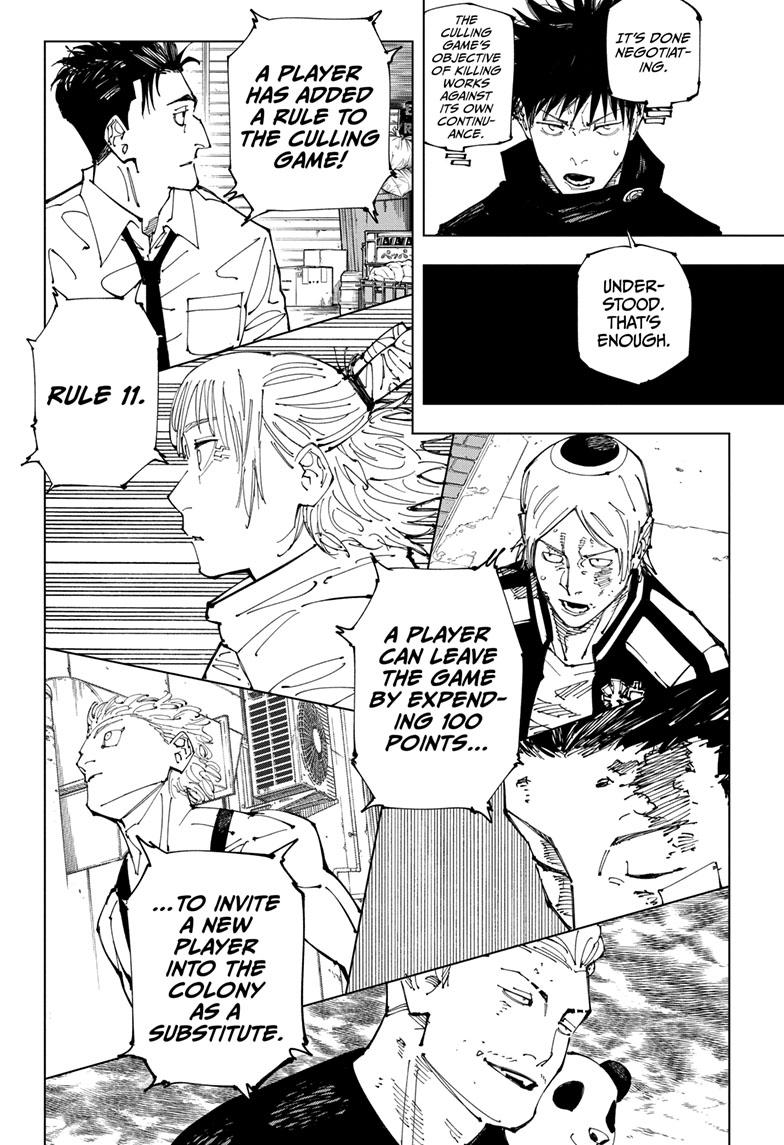 Jujutsu Kaisen Manga Chapter 211 page 13 - The Ripening scene