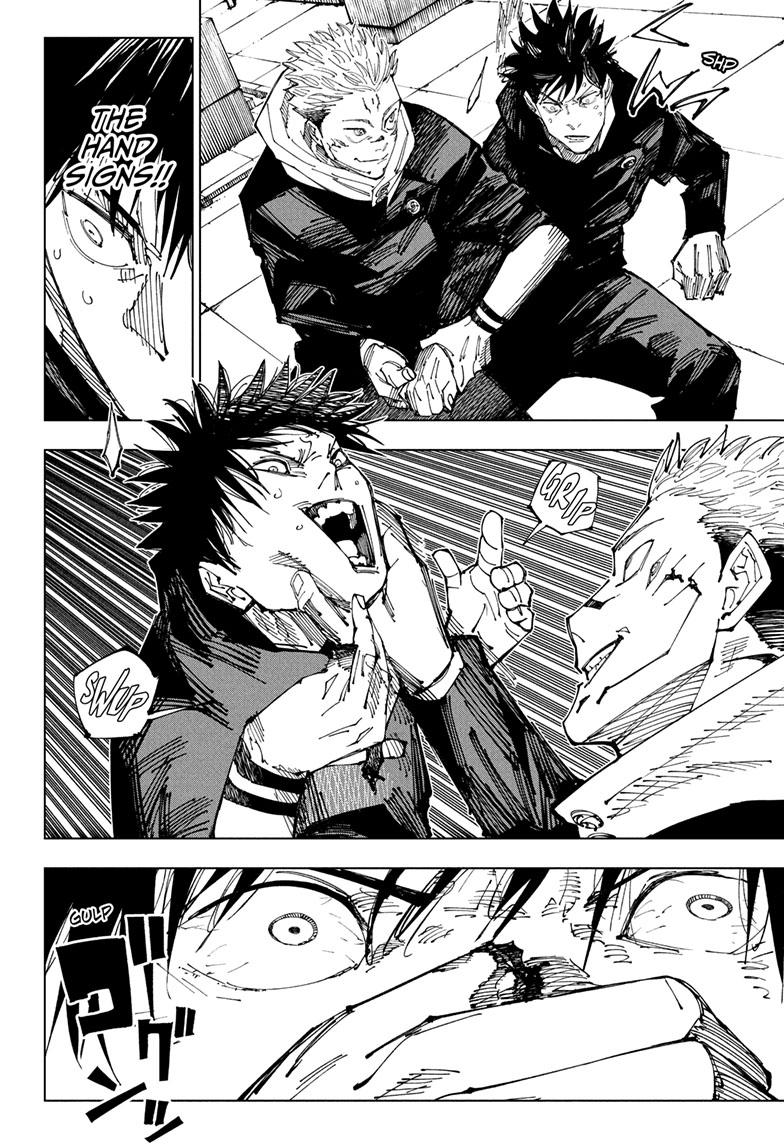 Jujutsu Kaisen Manga Chapter 212 page 17 - The Ripening, Part 2 scene