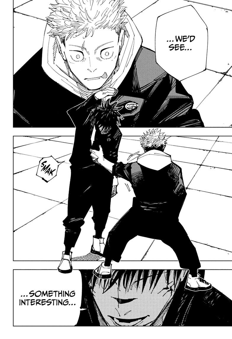 Jujutsu Kaisen Manga Chapter 212 page 19 - The Ripening, Part 2 scene